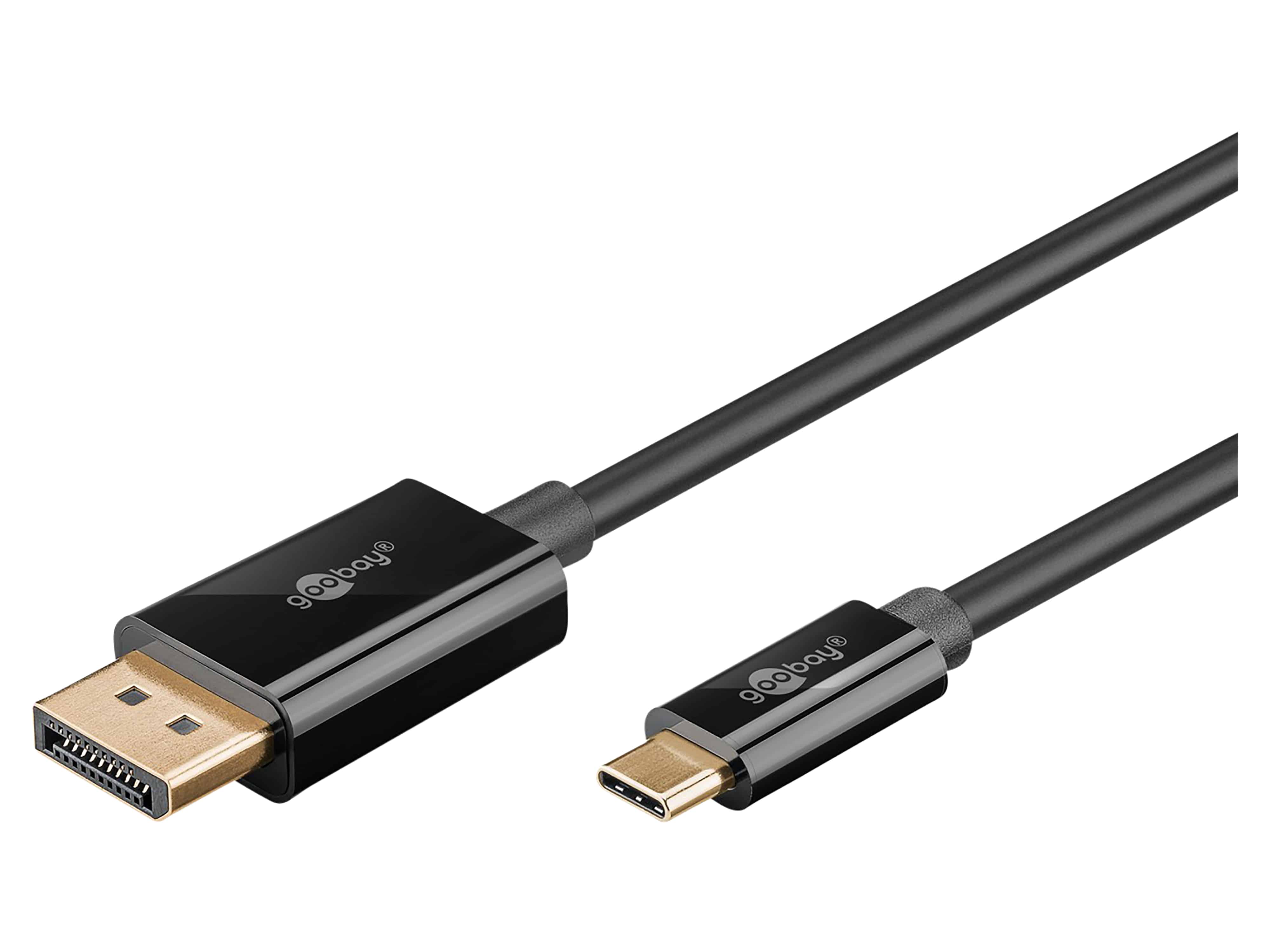 GOOBAY USB3.1 Adapterkabel 75704 USB-C/Displayport 1,0m schwarz