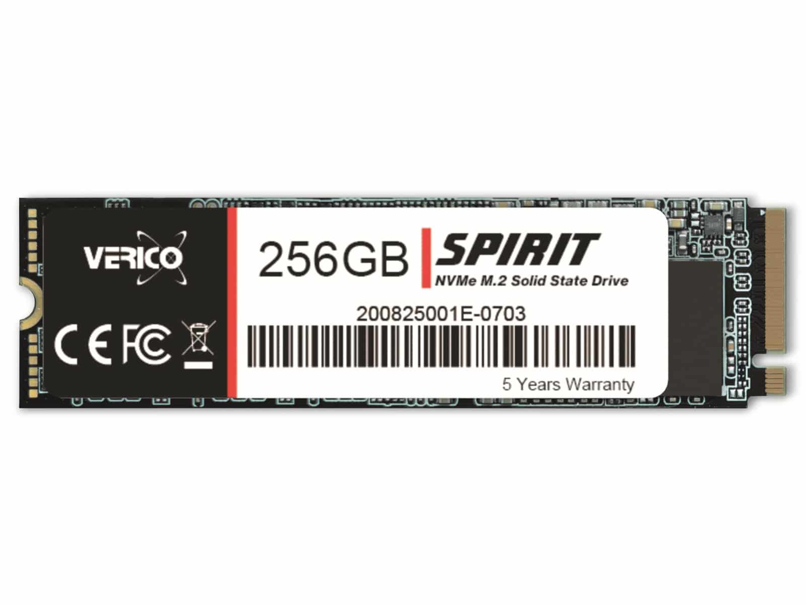 VERICO M.2 SSD Spirit, NVMe, PCIe, 256 GB