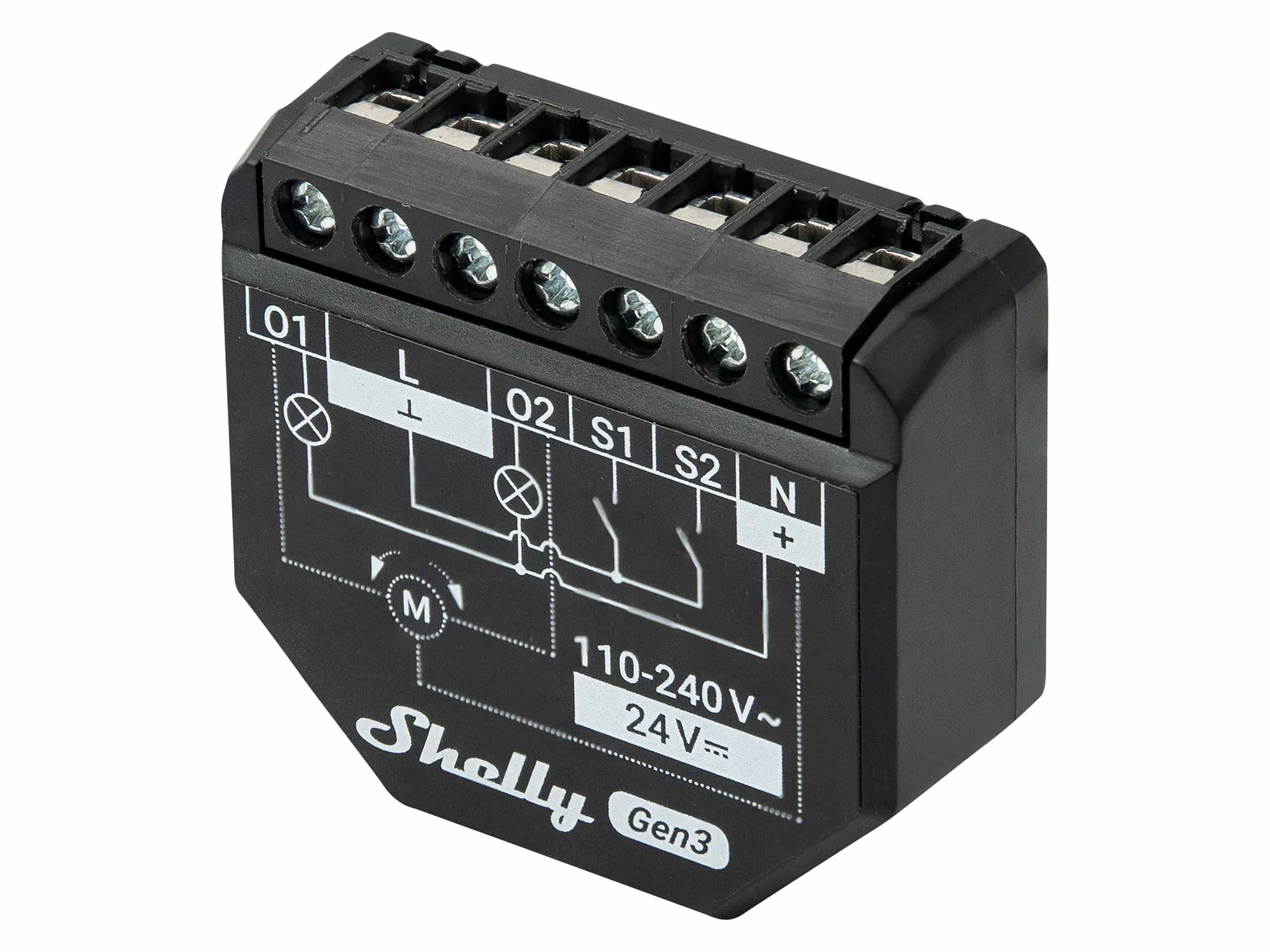 SHELLY WLAN-Schaltaktor 2PM Gen3, 2 Kanal, Bluetooth