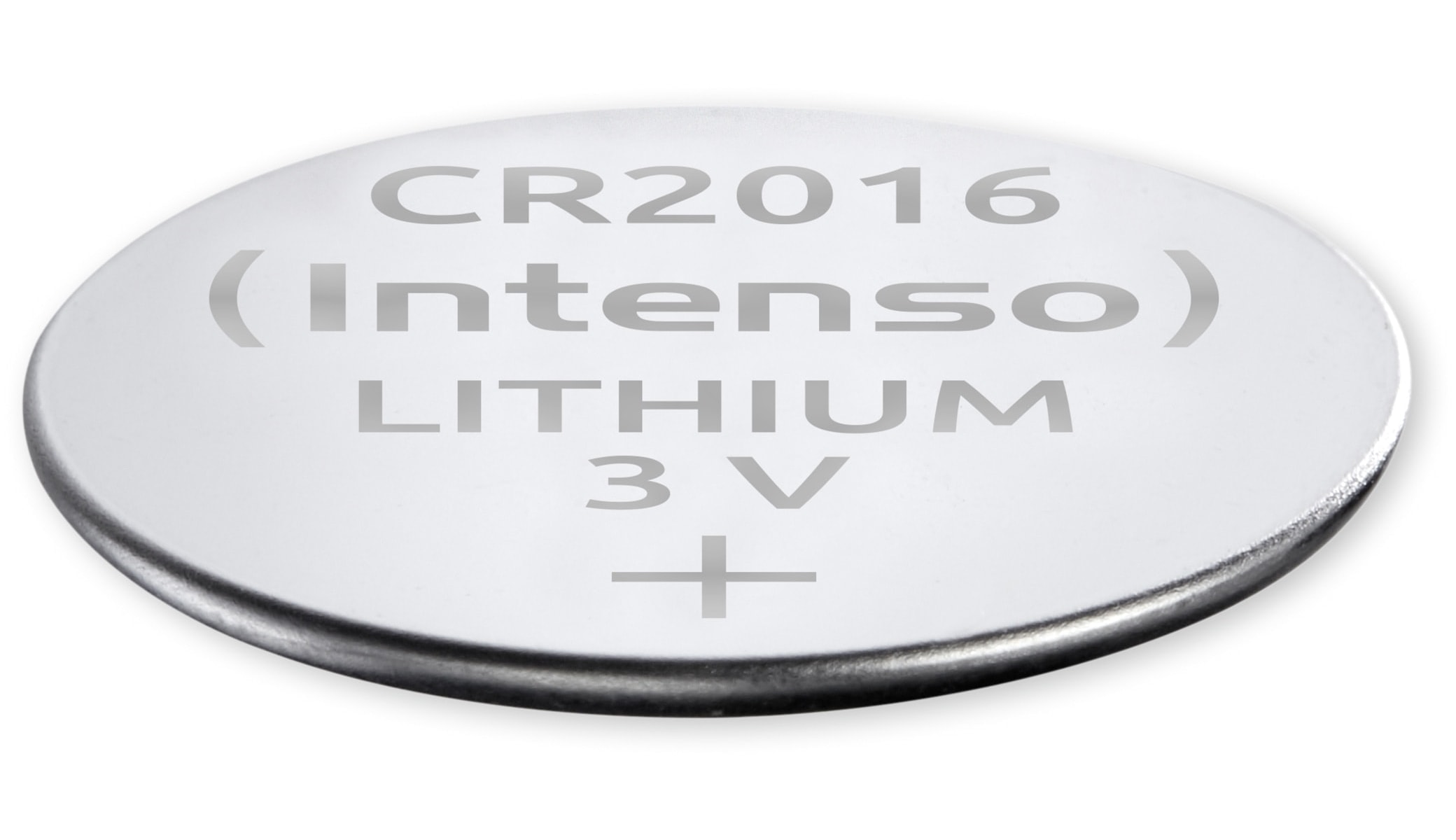 INTENSO Lithium-Knopfzelle CR2016, 2 Stück