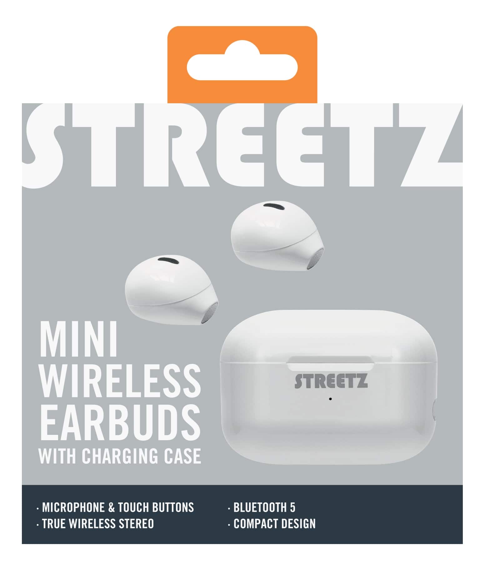 STREETZ In-Ear Ohrhörer TWS-114, Mini Earbuds, weiß