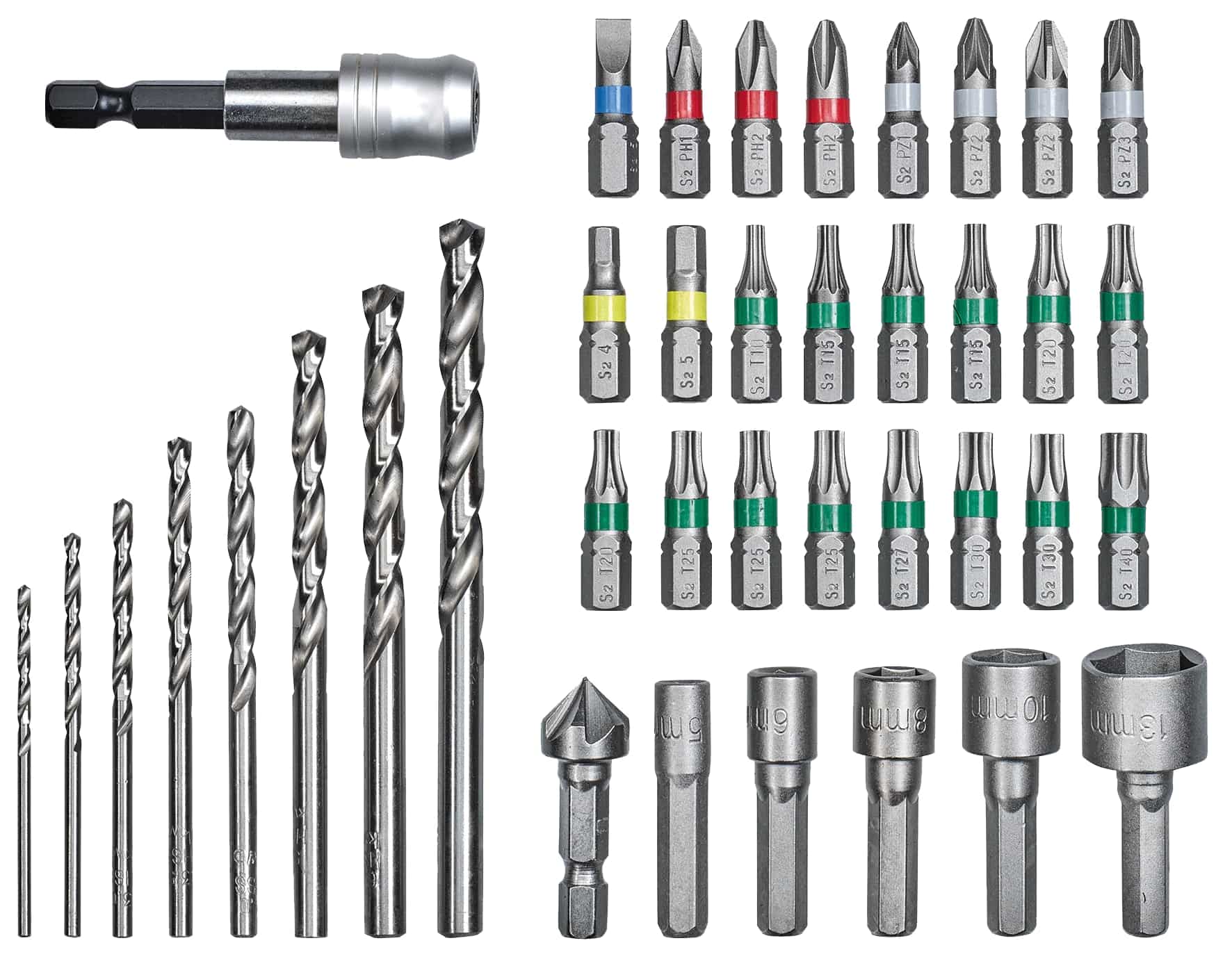 EINHELL Bit-Bohrerbox, 49108911, L-Box, 39-teilig