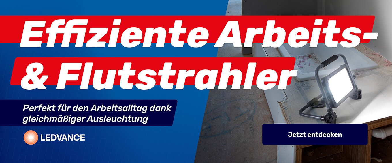 Effiziente Arbeits- und Flutstrahler