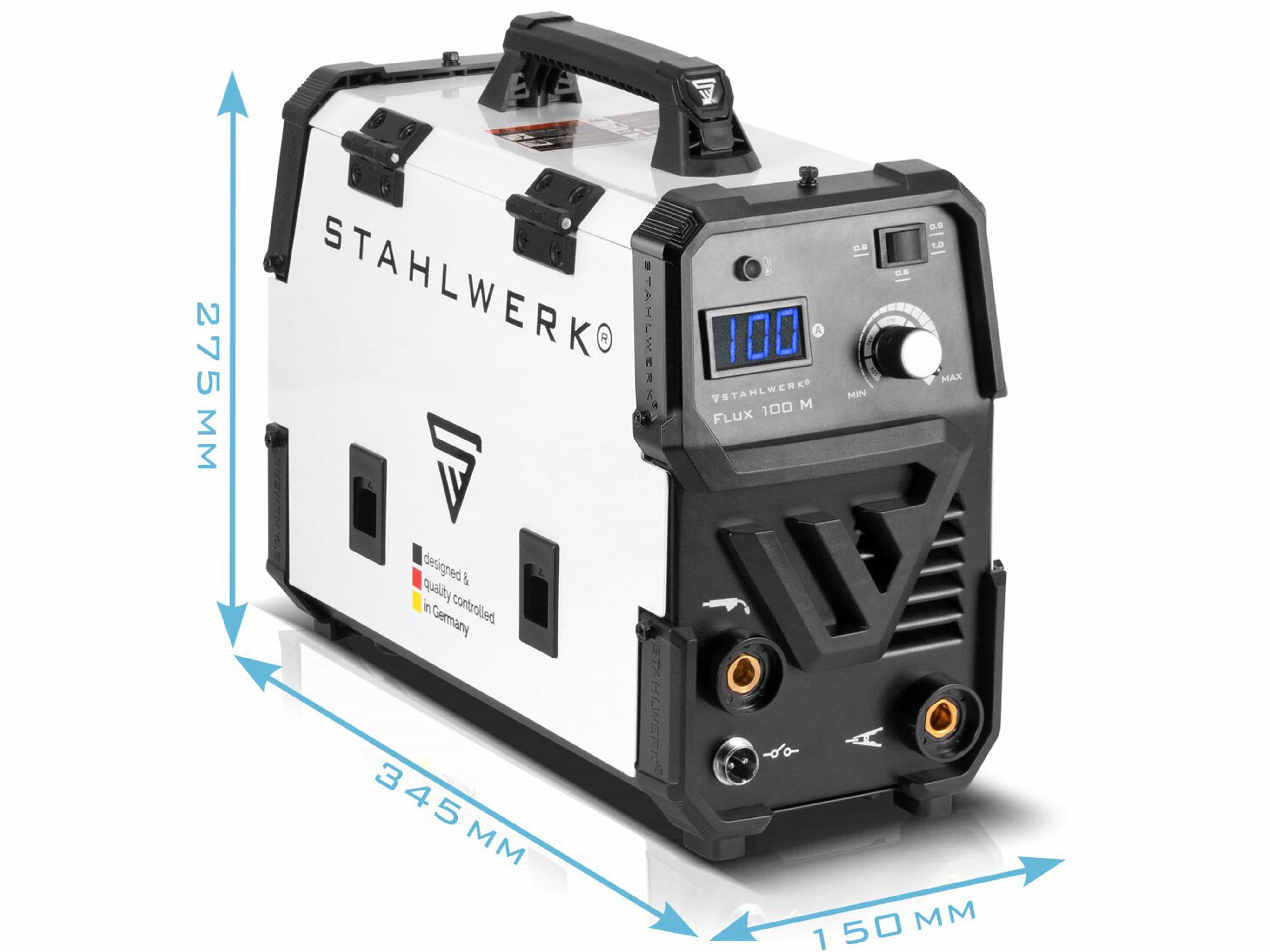 STAHLWERK Fülldraht Schweißgerät FLUX 100 M, 1125, mit synergischem Drahtvorschub