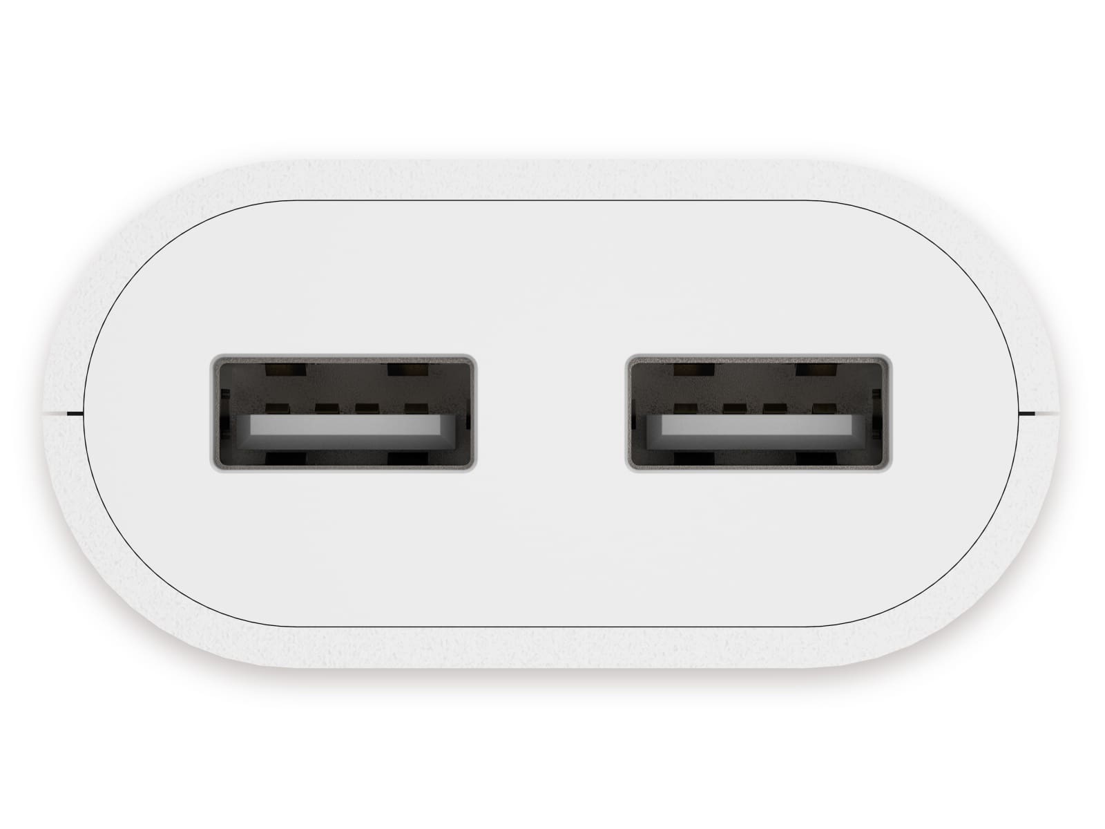 HAMA USB-Netzteil, 2x USB-Ausgänge, 1,9 m Kabel, weiß