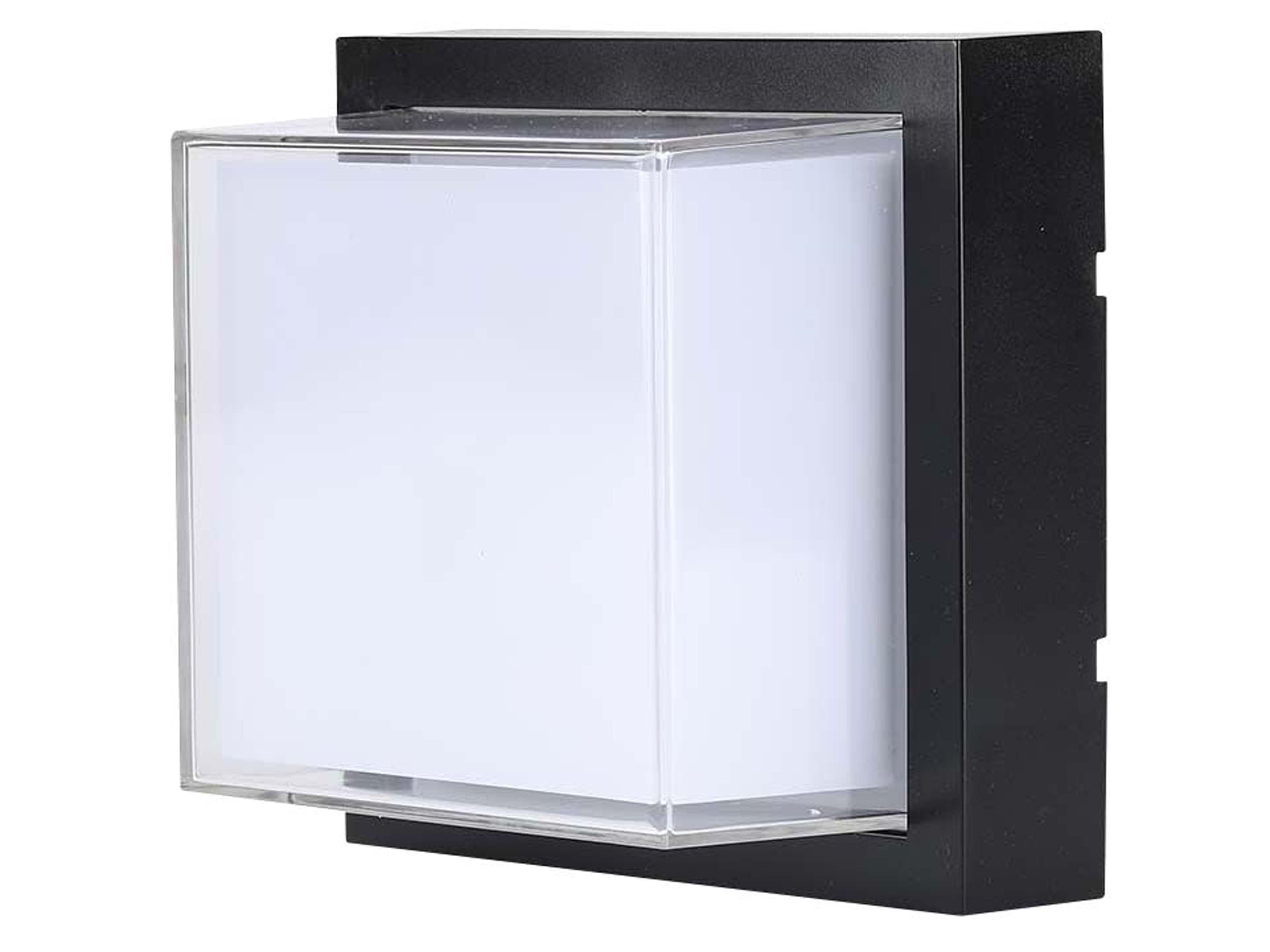 V-TAC LED-Wandleuchte VT-828, EEK: F, 12 W, 1280 lm, 4000 K, schwarz