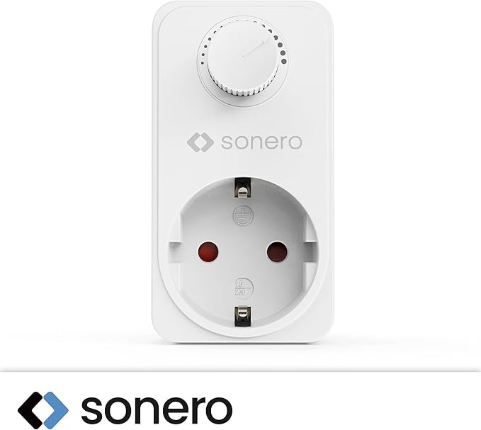 SONERO Steckdosendimmer X-PSD001, mit Drehregler, weiß