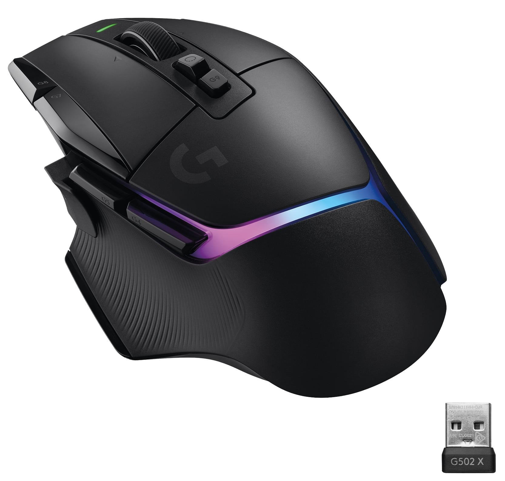 LOGITECH Gaming Maus G502 X Plus Lightspeed schwarz