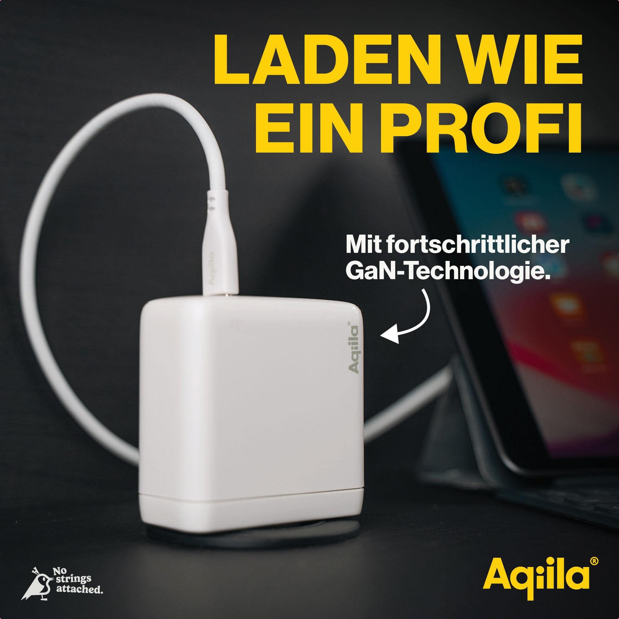 AQIILA USB-Lader Chargebird W4, 120 W, 3-fach, 2x USB-C, 1x USB-A