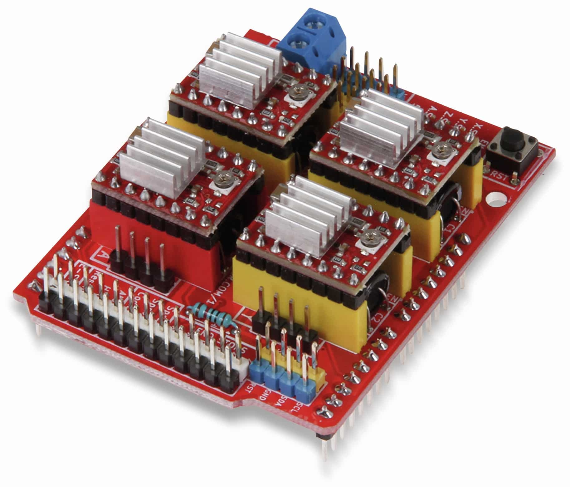 JOY-IT Controllerboard CNC mit 4x A4988 Motortreiber für Arduino Uno