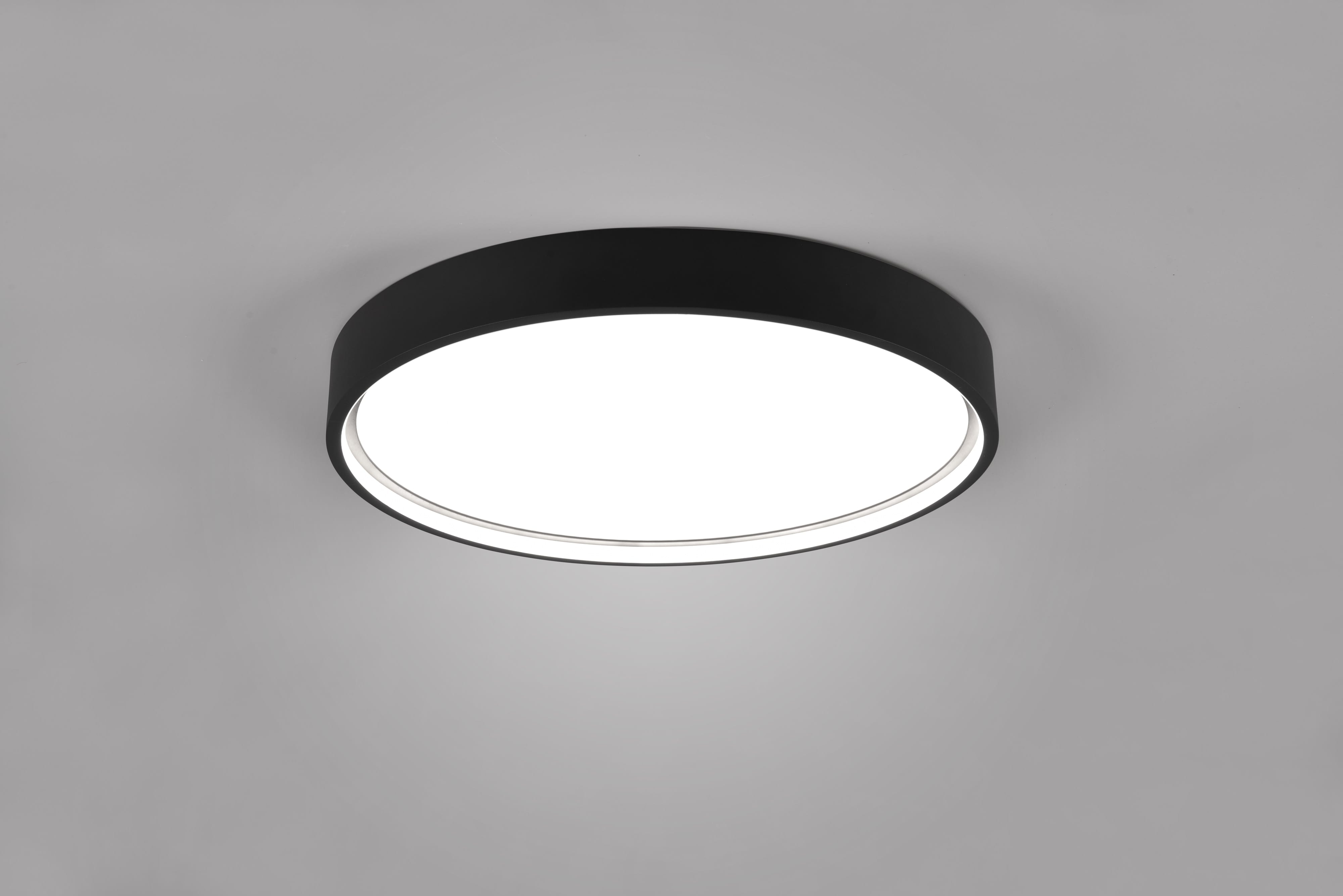 TRIO LED-Deckenleuchte Doha 641310232 schwarz, 29 W, 3260 lm, CCT 