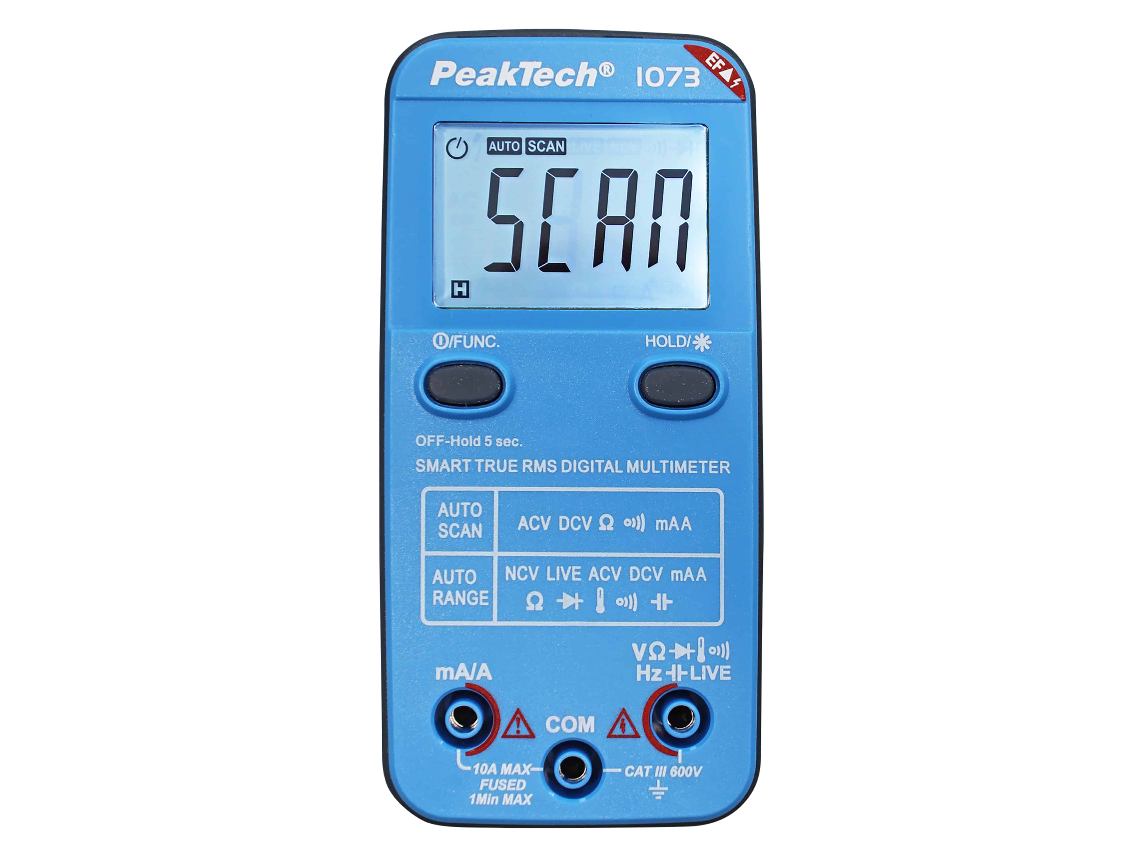 PEAKTECH Smart-Multimeter, P 1073, 600 V AC/DC, NCV, True RMS