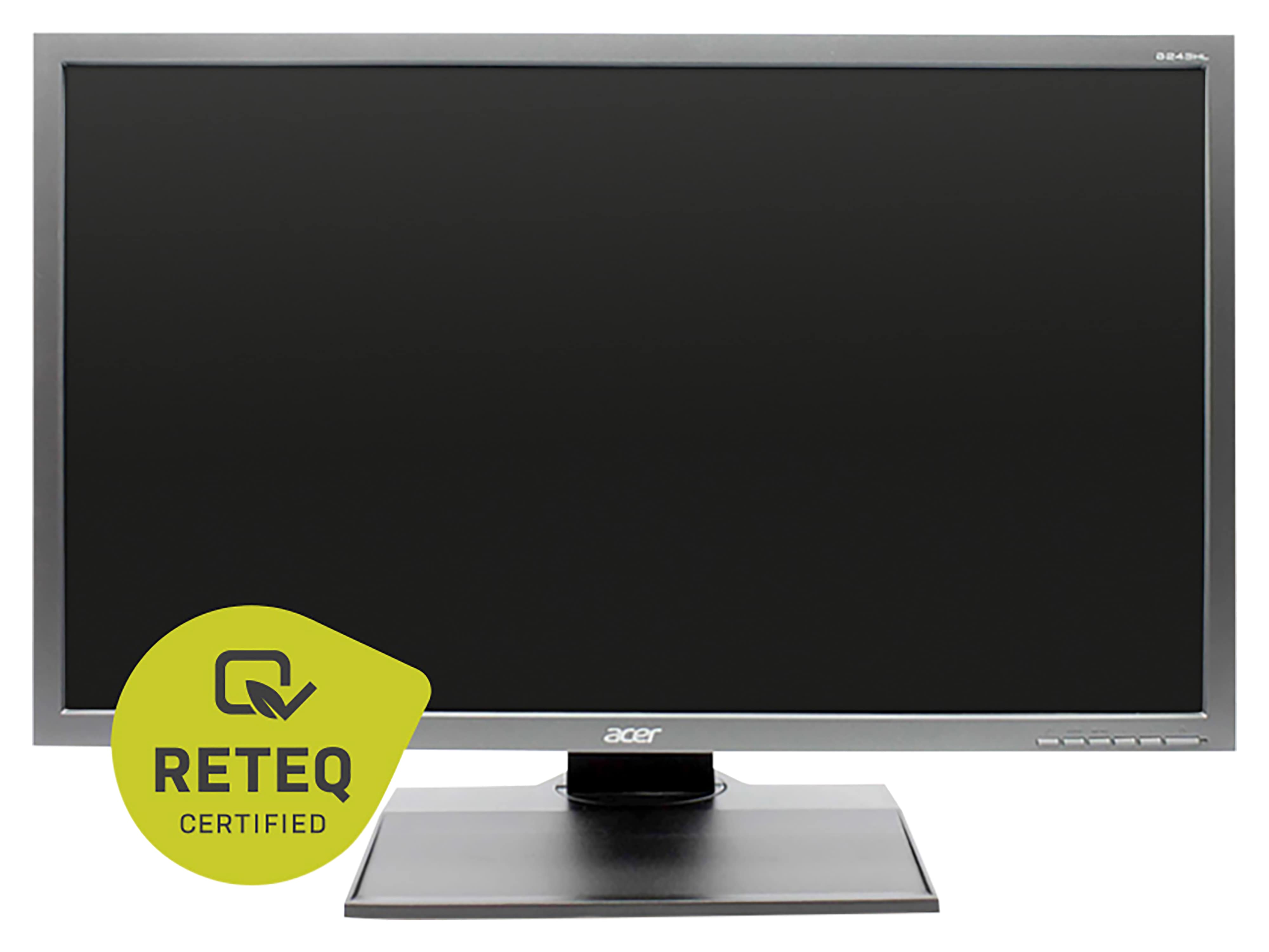 ACER Monitor B243HL, 61 cm (24"), 1920x1080, Pivot, refurbished