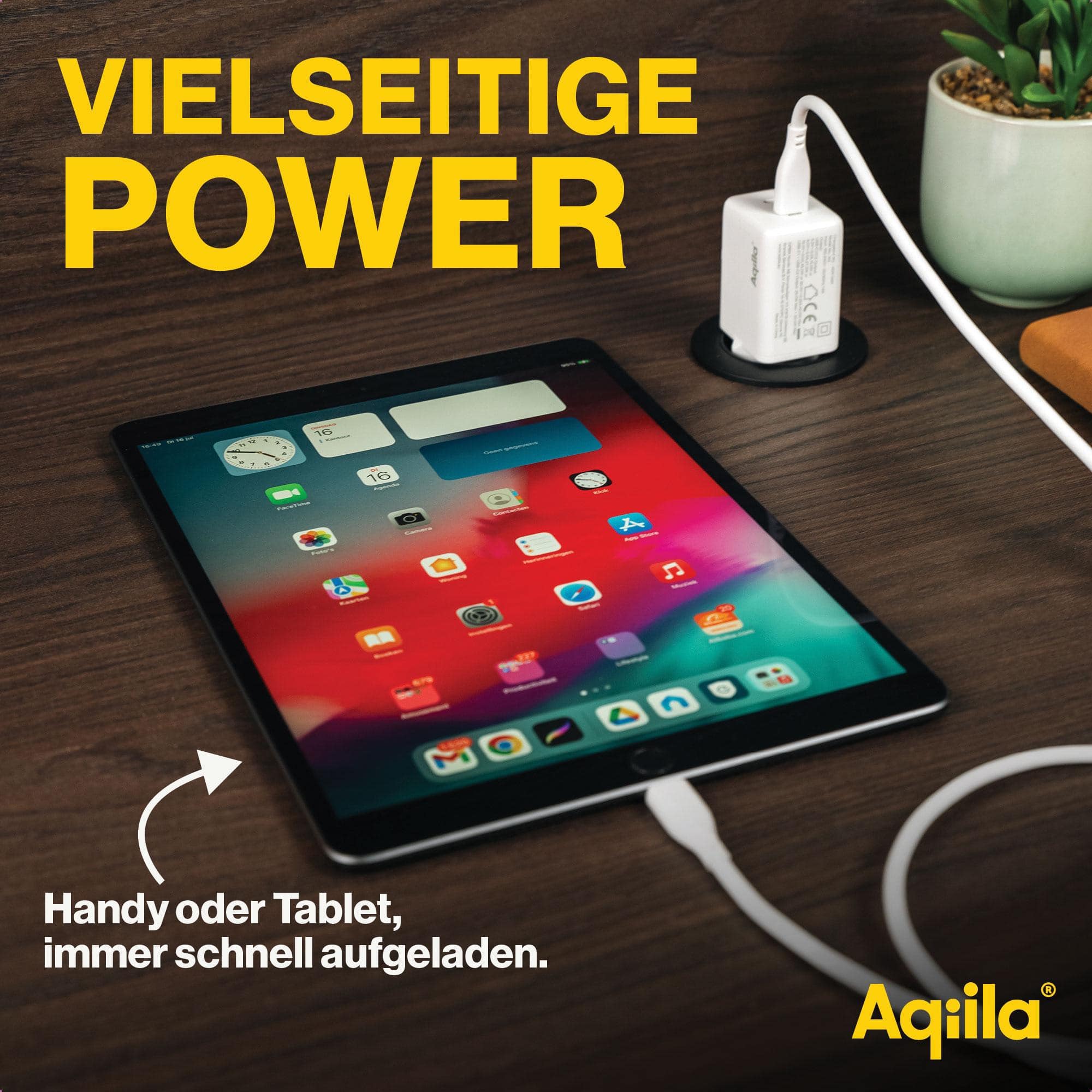 AQIILA USB-Lader Chargebird W2, 45 W, 2-fach, 2x USB-C, weiß