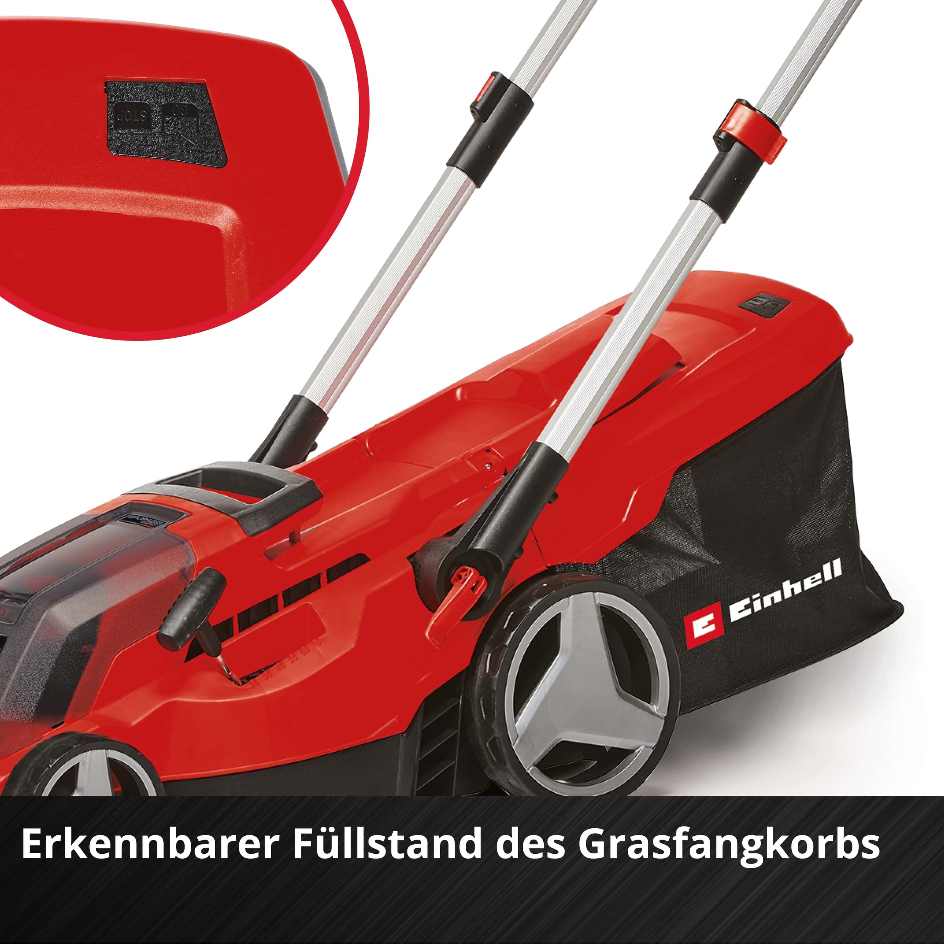 EINHELL PROFESSIONAL Akku-Rasenmäher GP-CM 36/450, 2x4 Ah Akkus + Twin-Ladegerät