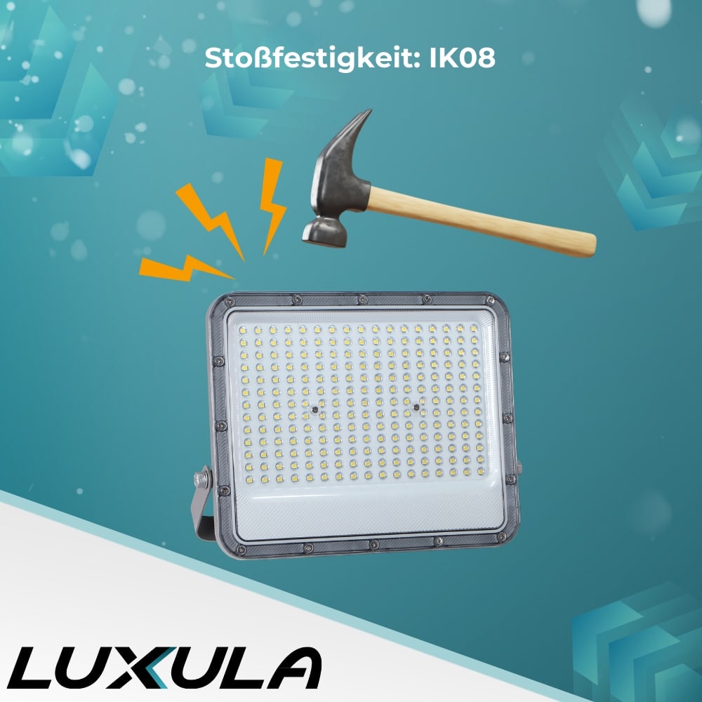 LUXULA LED-Fluter, EEK: E, 150W, 18500lm, 4000K, IP65, grau