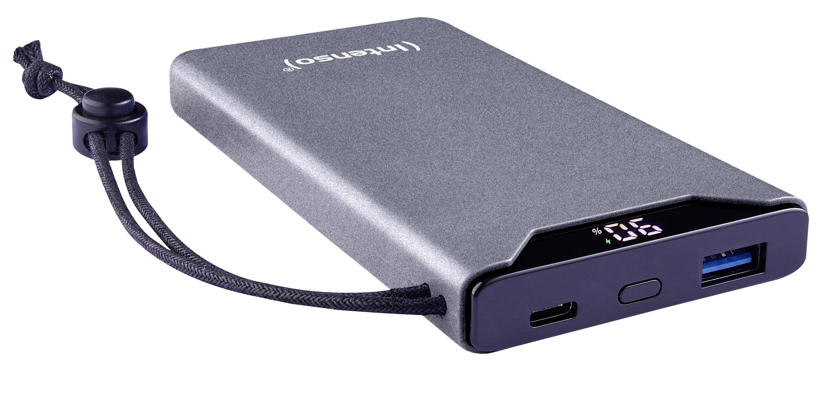 INTENSO USB Powerbank 7332034, F10000, 10.000mAh, 20 W, grau