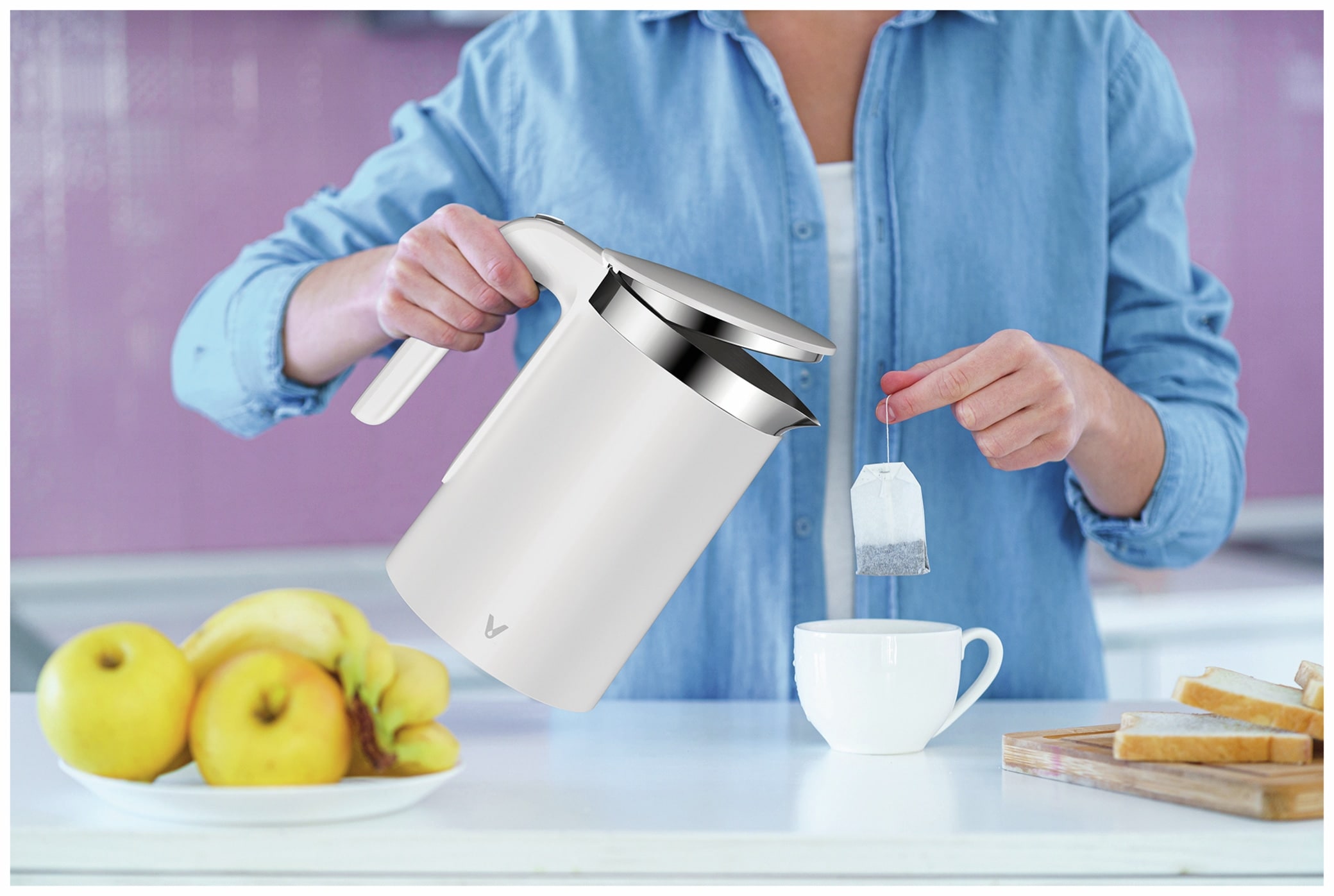 Viomi Wasserkocher Mi Smart Kettle, 1,5L, 1800W, weiß