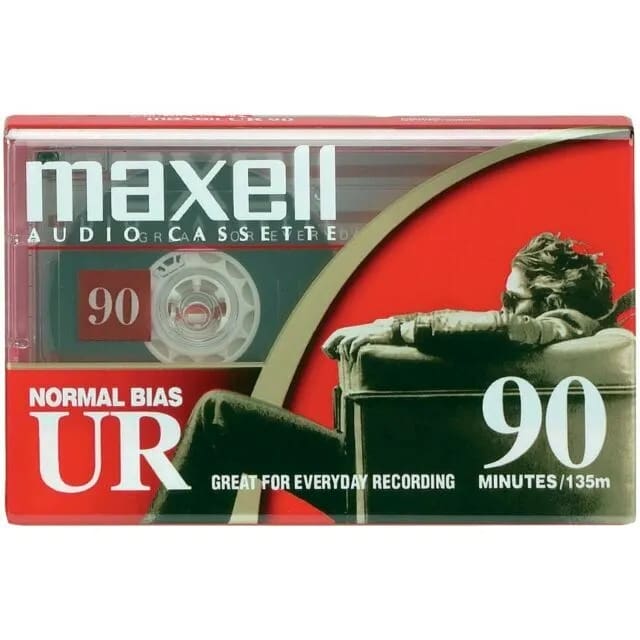MAXELL Audiokassette UR-90 5er Pack