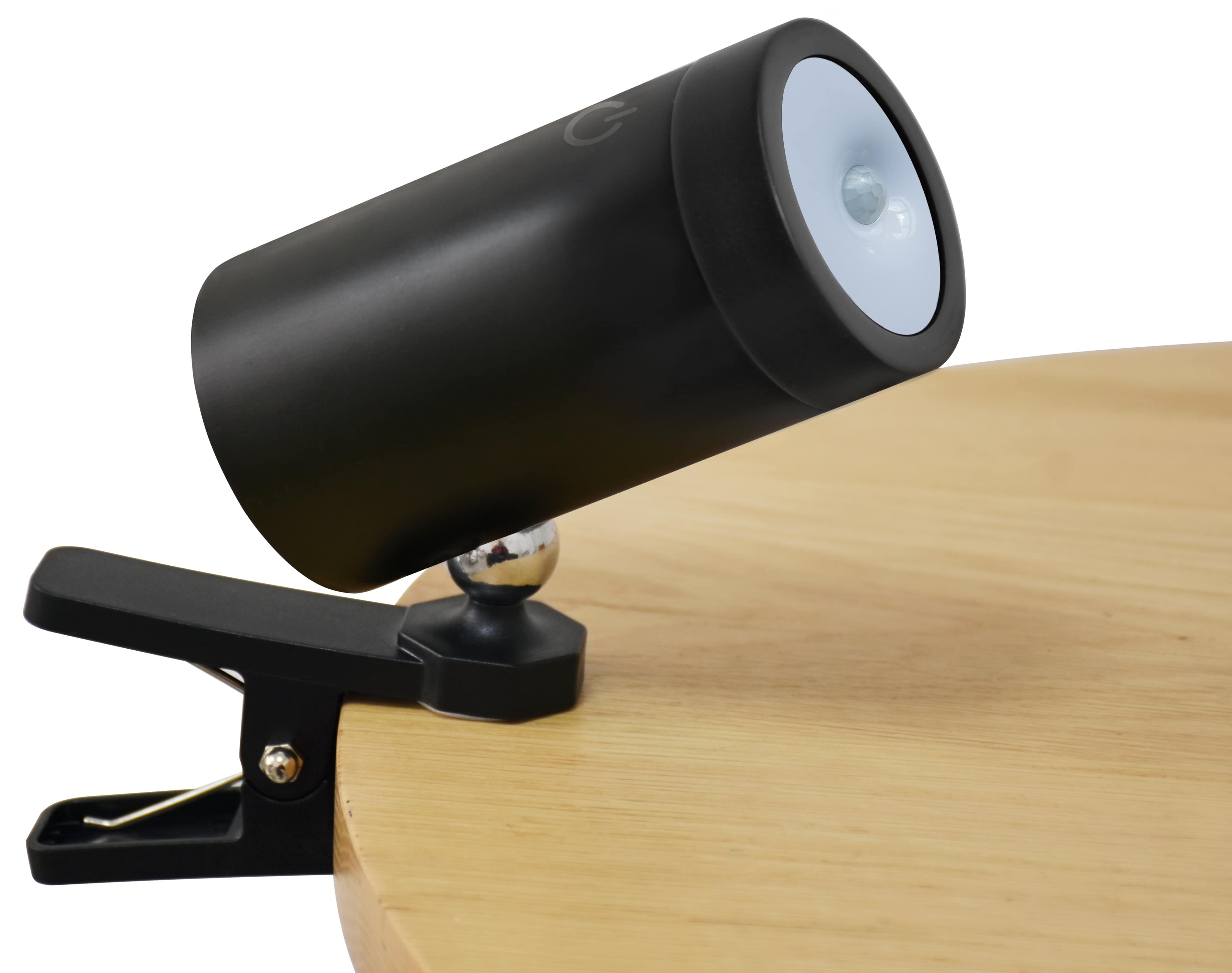 REV LED Akku Clip-Leuchte, IP54, schwarz, mit Bewegungsmelder