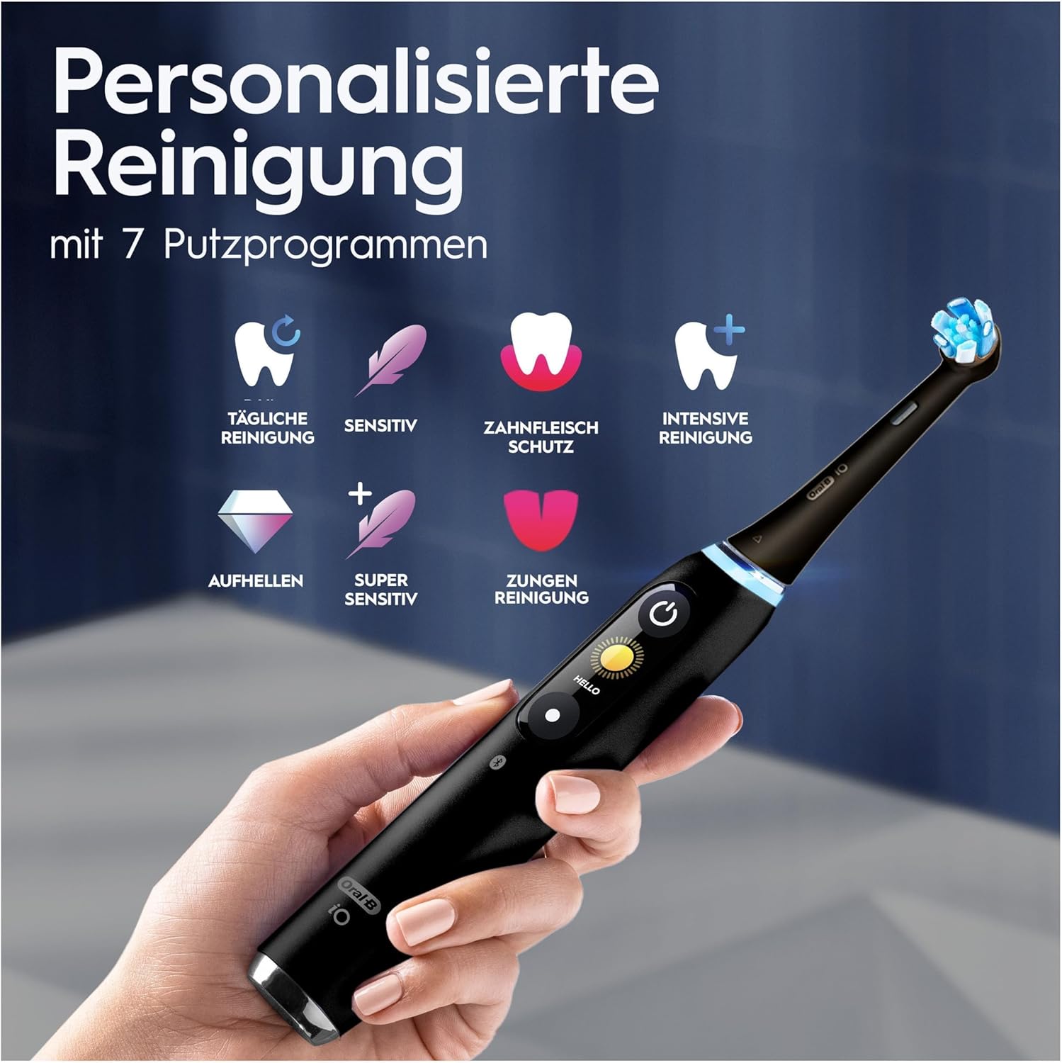 ORAL-B Elektrische Zahnbürste Series 9 Duo Black Onyx/Rose Quarz