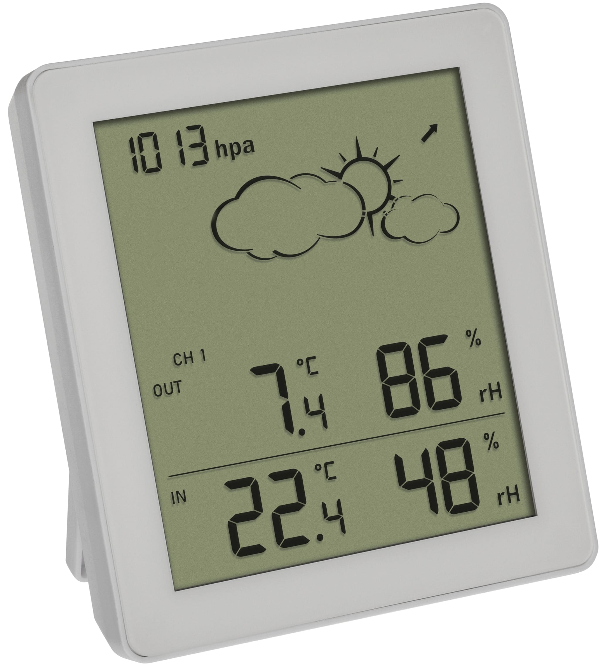 TFA Funk-Wetterstation CLEAR, 35.1168.02, weiß