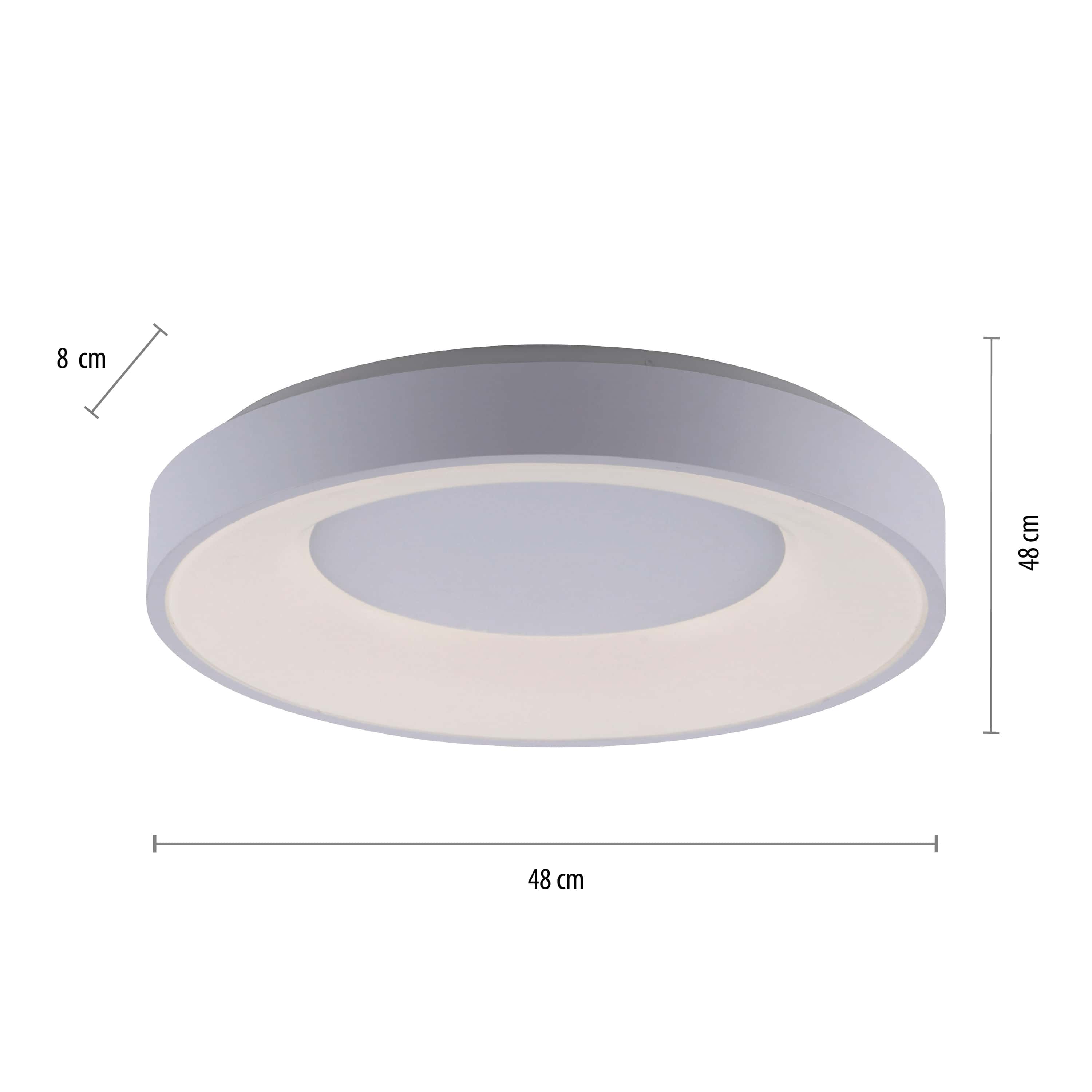 JUST LIGHT LED-Deckenleuchte 14326-16 weiß, 26,5 W, 3300 lm, CCT