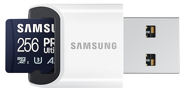 SAMSUNG MicroSDXC-Speicherkarte PRO Ultimate (2023) 256GB inkl. USB-Kartenleser
