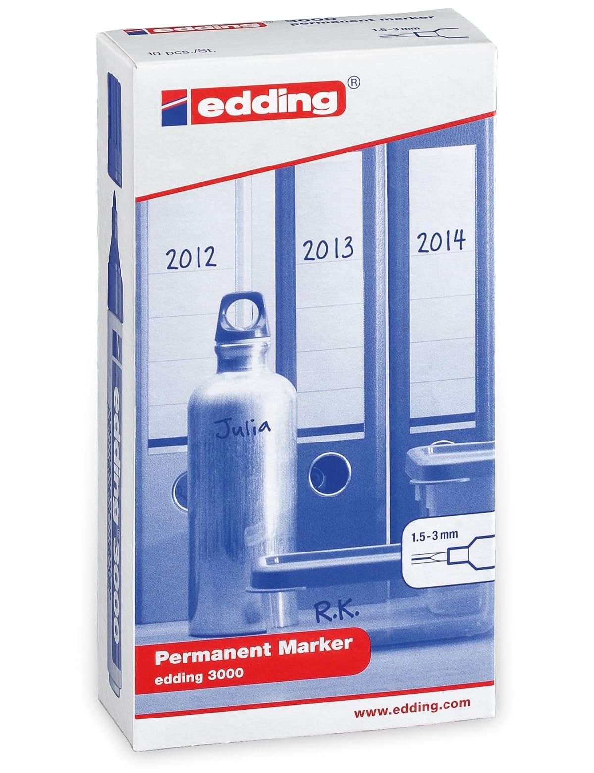 EDDING, 4-3000099, e-3000/10 box permanent mark. sort 11-20