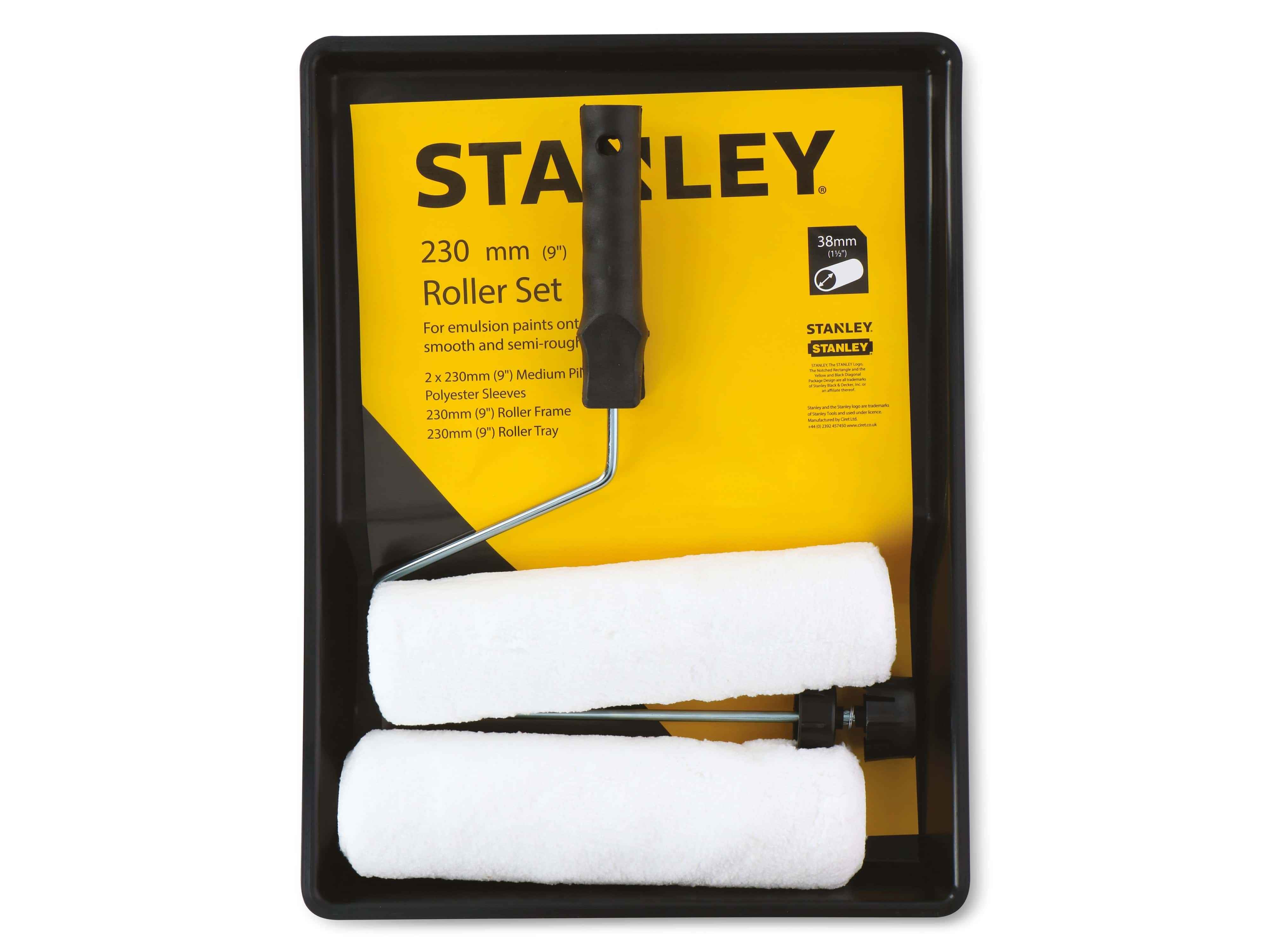 STANLEY Maler-Roller-Set 2x 230 mm