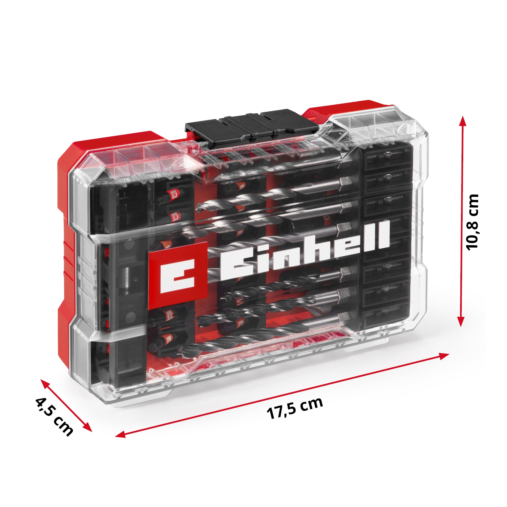EINHELL Bit- & Bohrer-Set, 108759, M-Case, 39-teilig