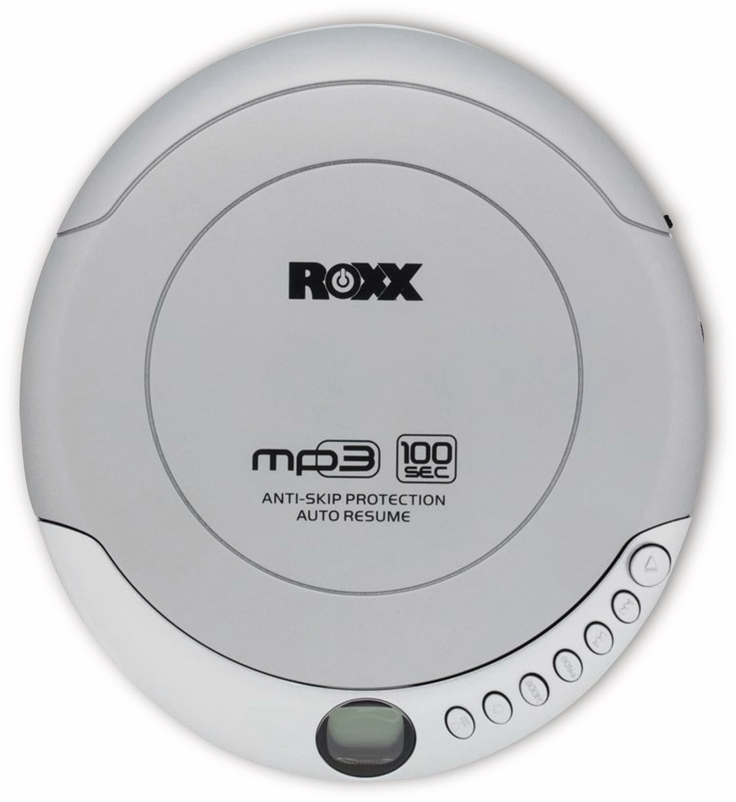 ROXX Portabler CD-Player PCD 501, silber