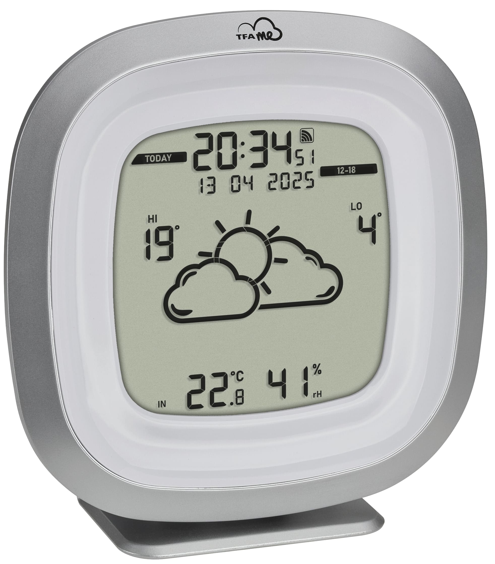 TFA WLAN Funk-Wetterstation TFA.me ID-03, 35.8101.54, silber