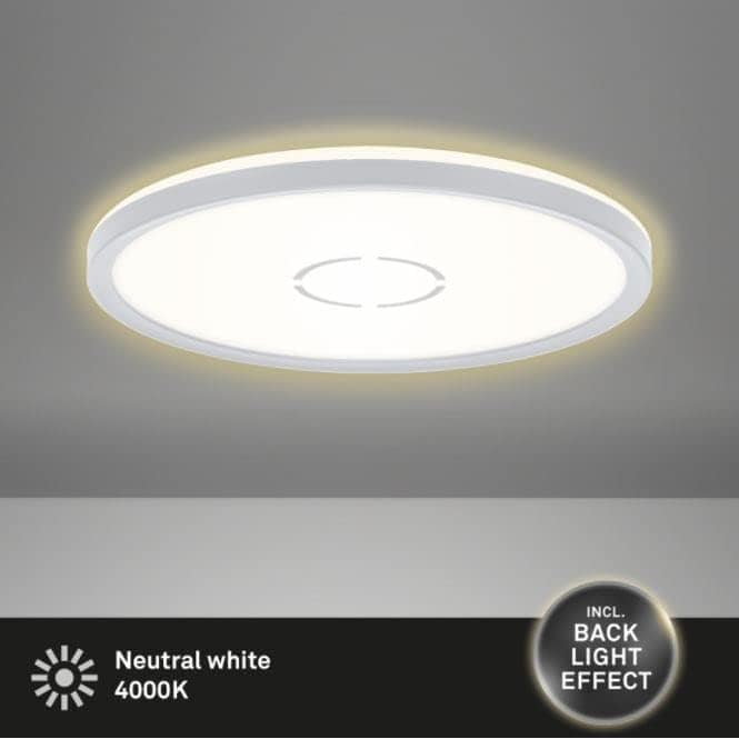 BRILONER LED-Deckenleuchte 3391-015 silberfarbig, 18 W, 2400 lm, 4000 K