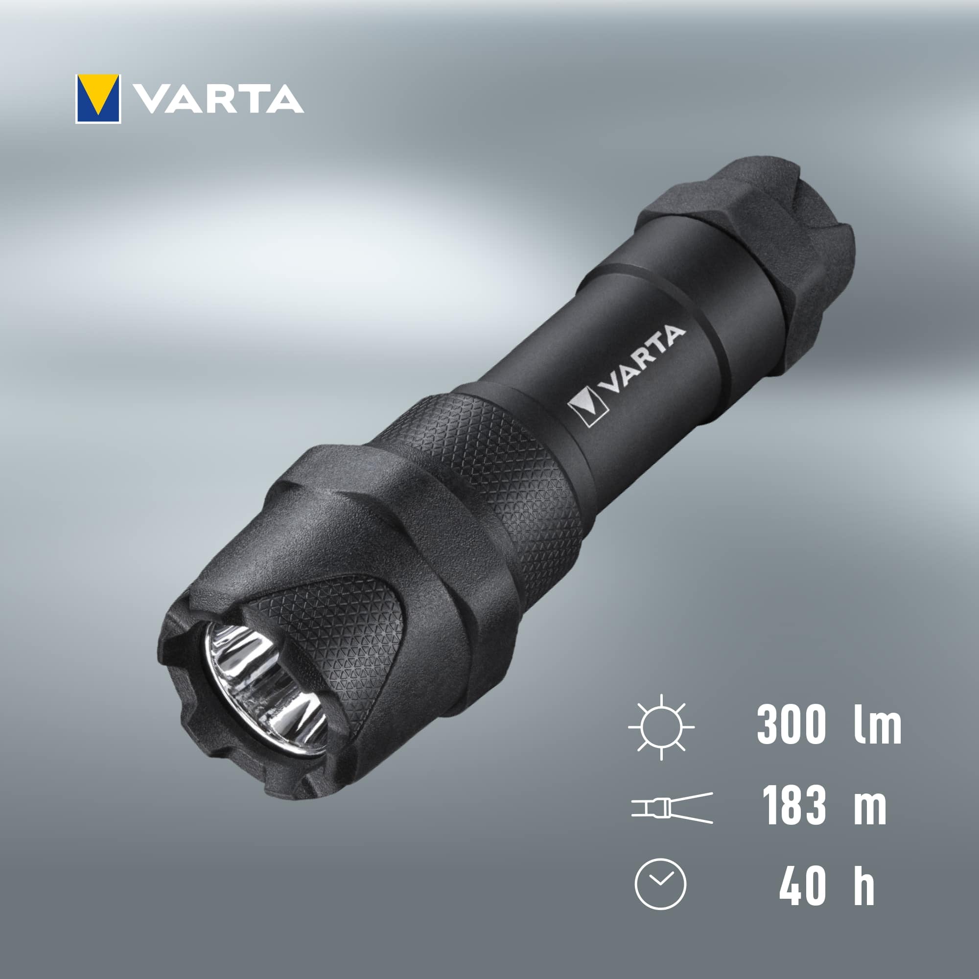 VARTA LED-Taschenlampe Indestructible F10 Pro, 300 lm, Batteriebetrieb