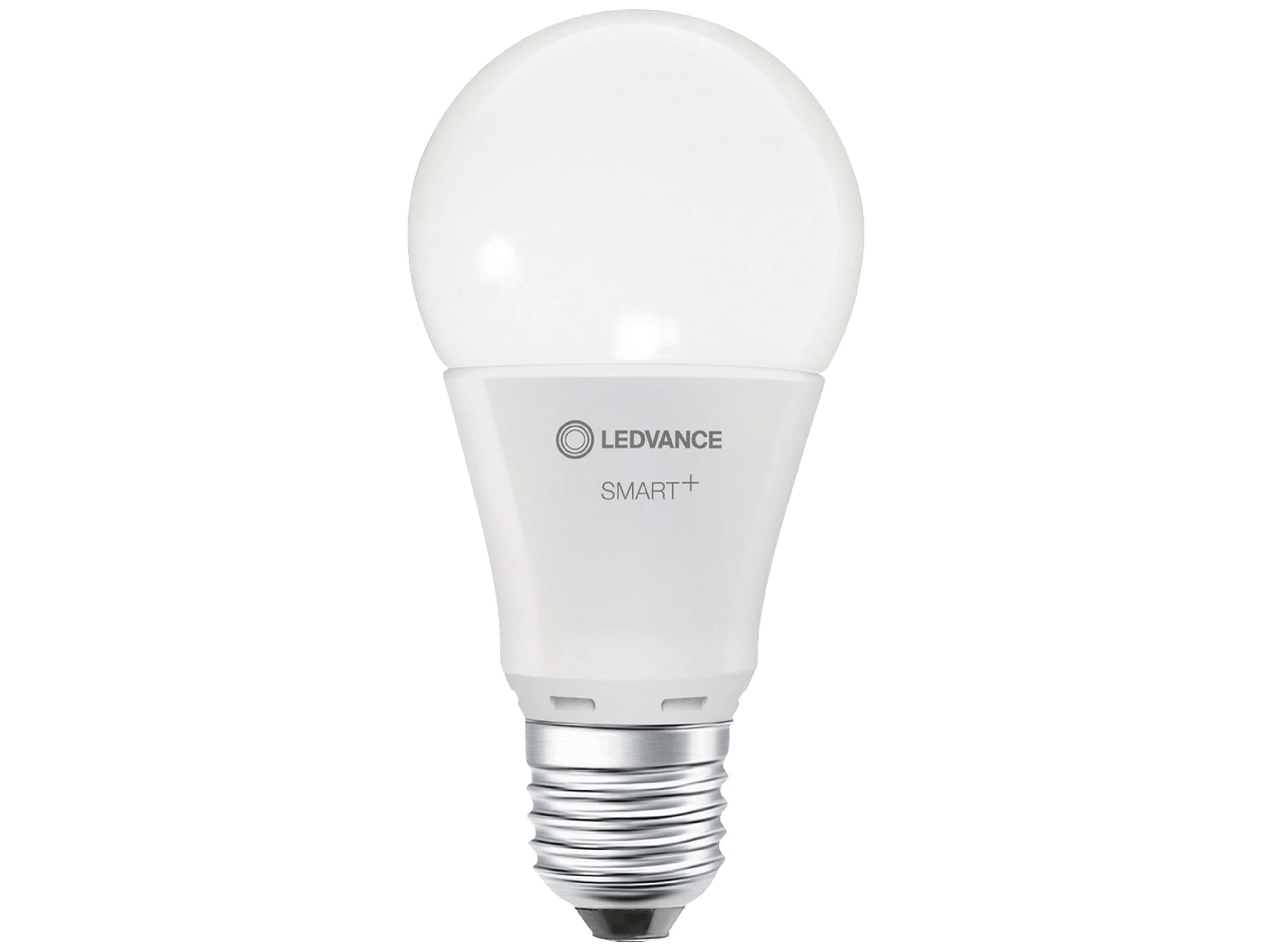 LEDVANCE LED-Lampe SMART+ WiFi Classic, A60, E27, EEK: F, 9,5 W, 1055 lm, 2700 K, Smart, 3 Stück