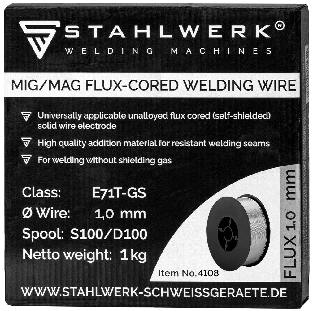 STAHLWERK MIG MAG Premium Fülldraht, 4108, E71T-GS, 1,0 mm, 1 kg