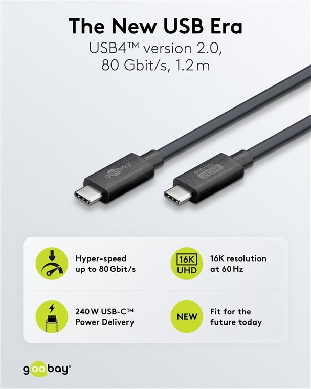 GOOBAY USB-C Kabel 74376 USB4 240W