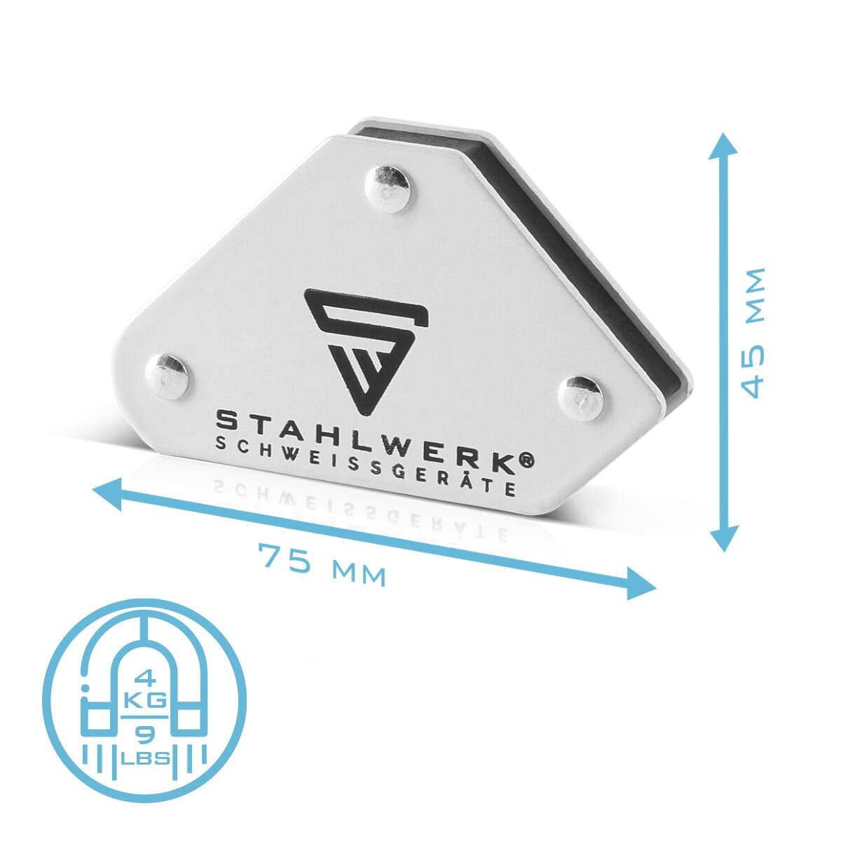 STAHLWERK Magnet-Schweißwinkel-Set, 5345, 6-teilig