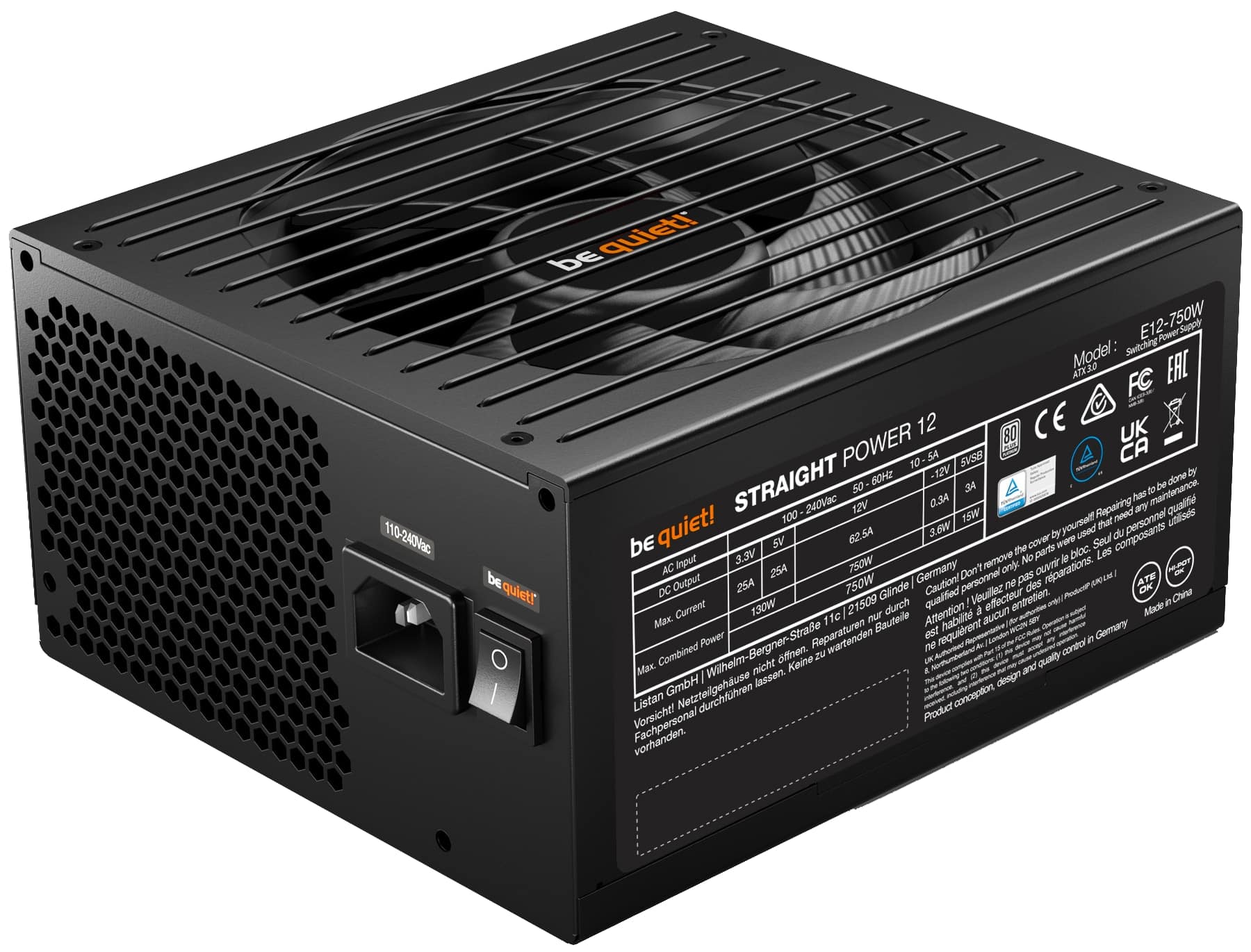 BE QUIET! PC-Netzteil Straight Power 12 750W