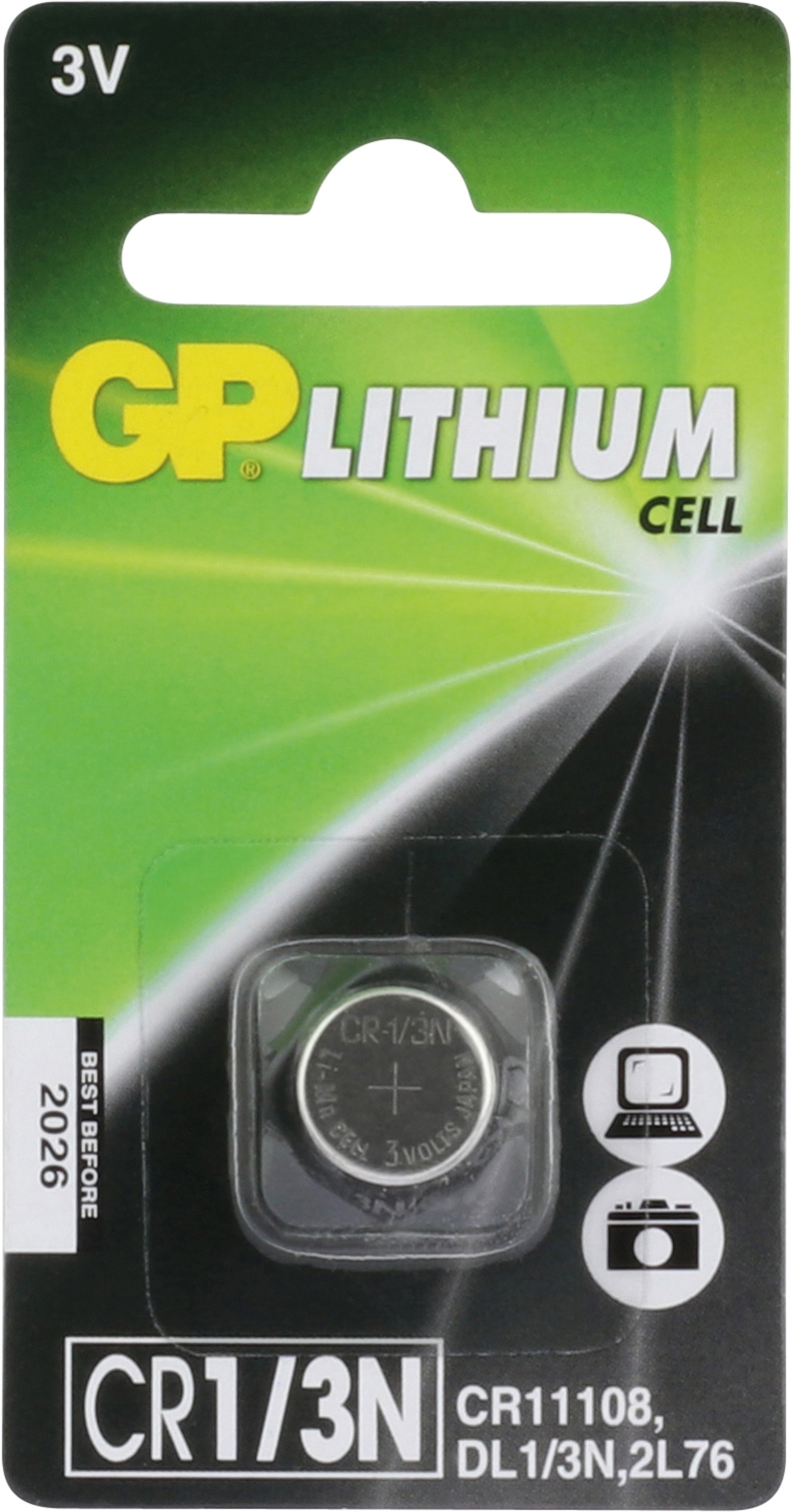 GP Knopfzelle, CR1/3N, Lithium, 3 V
