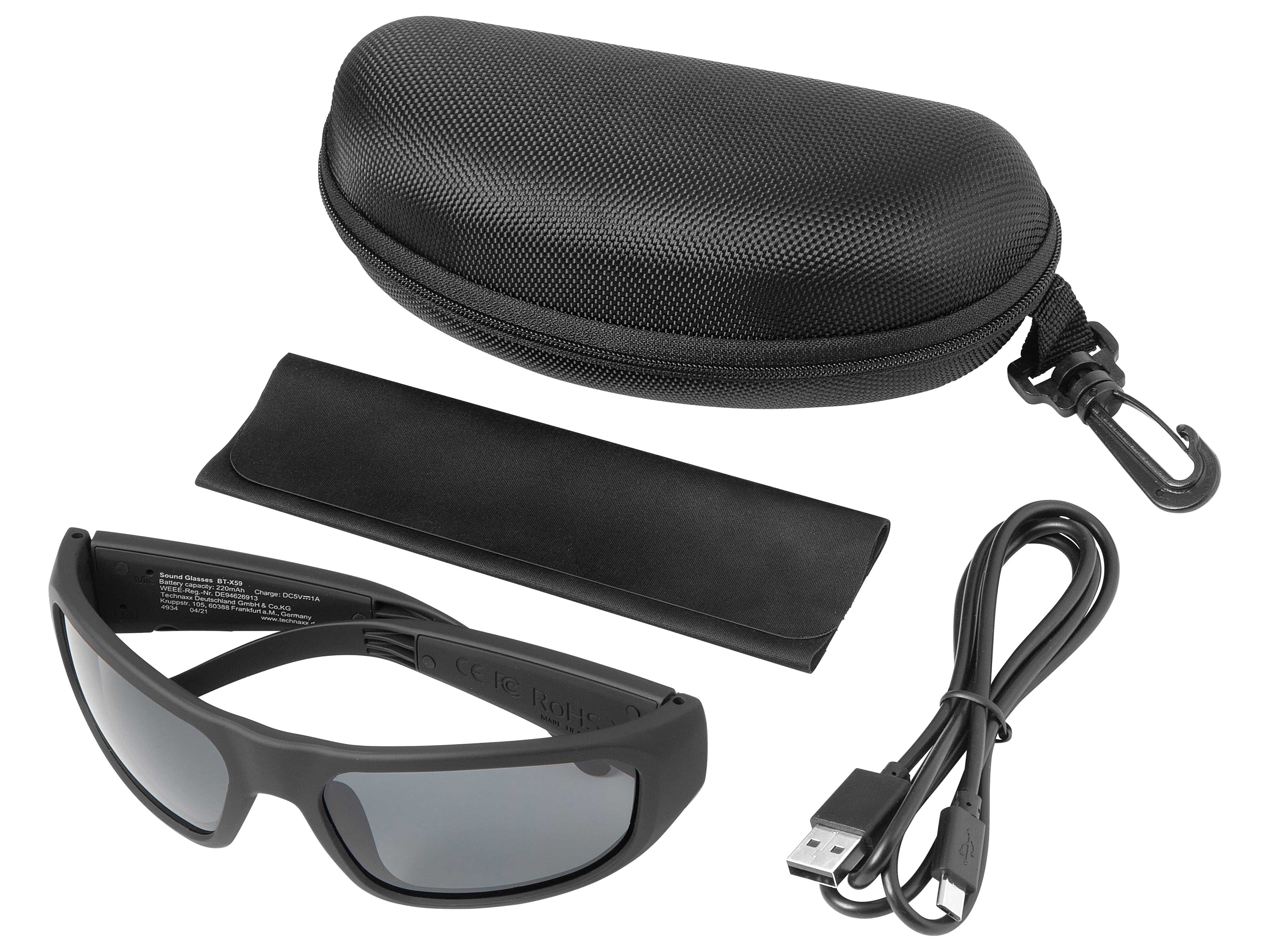 MUSICMAN Bluetooth- Soundbrille BT-X59, Sound Glasses Sports