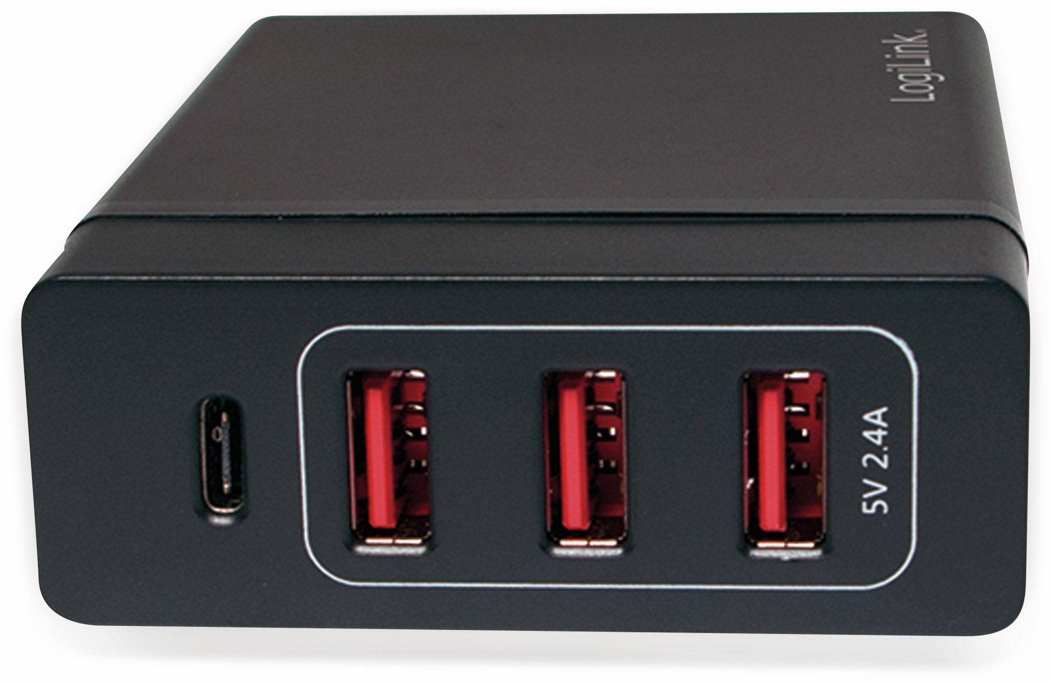 LOGILINK USB-Lader, PA0122, 4-fach, 75W, 3x 5V/2,4A USB-A, 1x 5-20V/3A