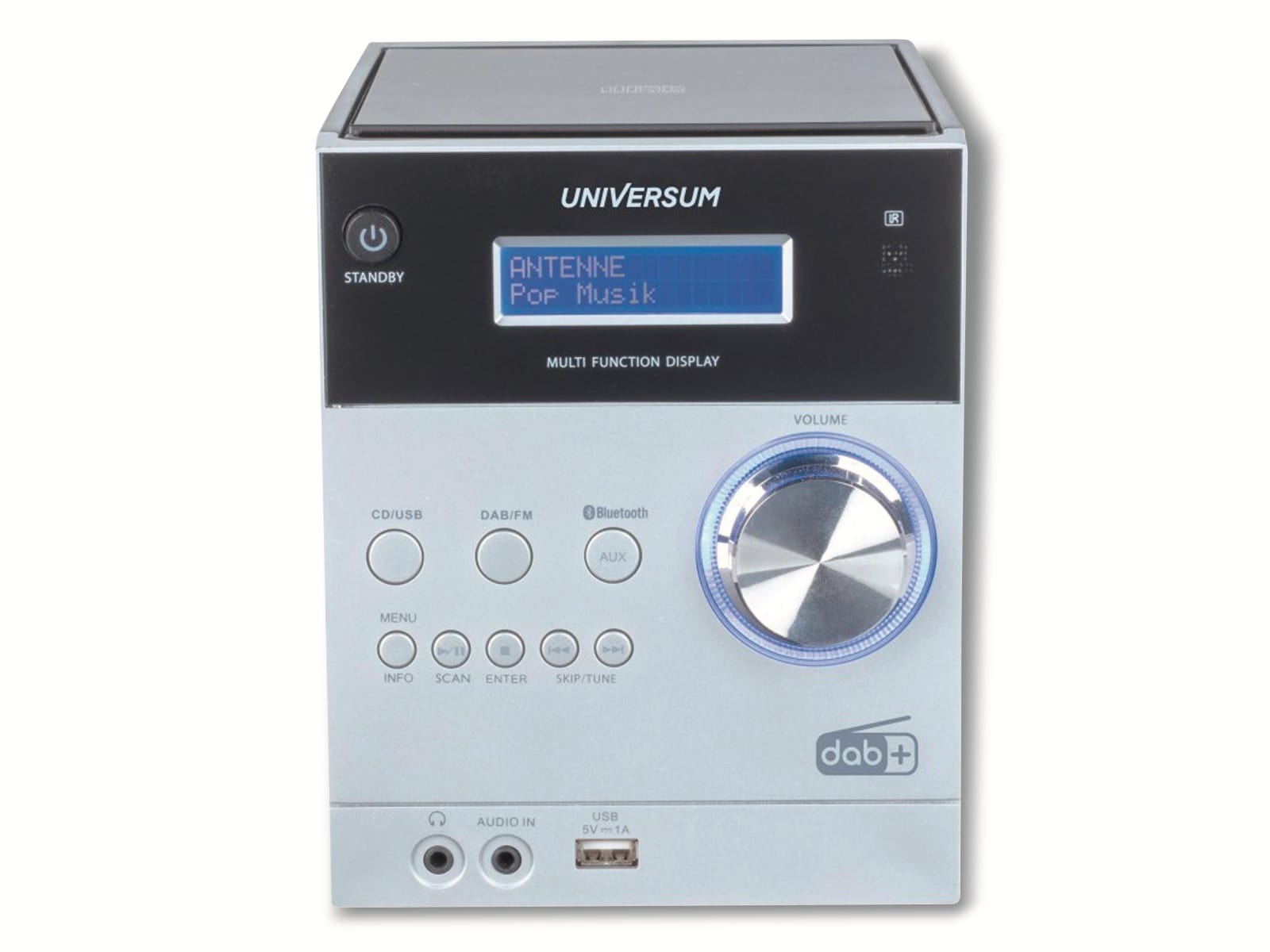 Universum Stereoanlage MS 300-21, CD, DAB+ Radio, Bluetooth, USB, silber