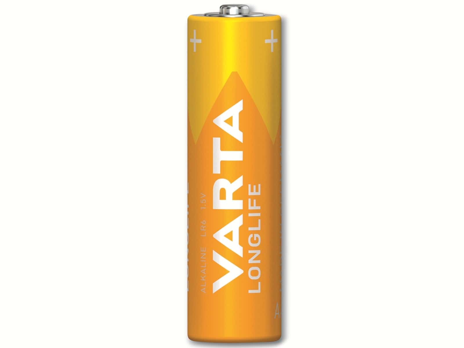 VARTA Batterie Alkaline, Mignon, AA, LR06, 1.5V, Longlife, Tray (40-Pack)