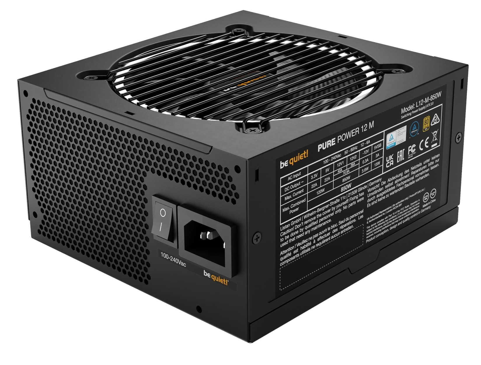 BE QUIET! Pure Power 12M 850W