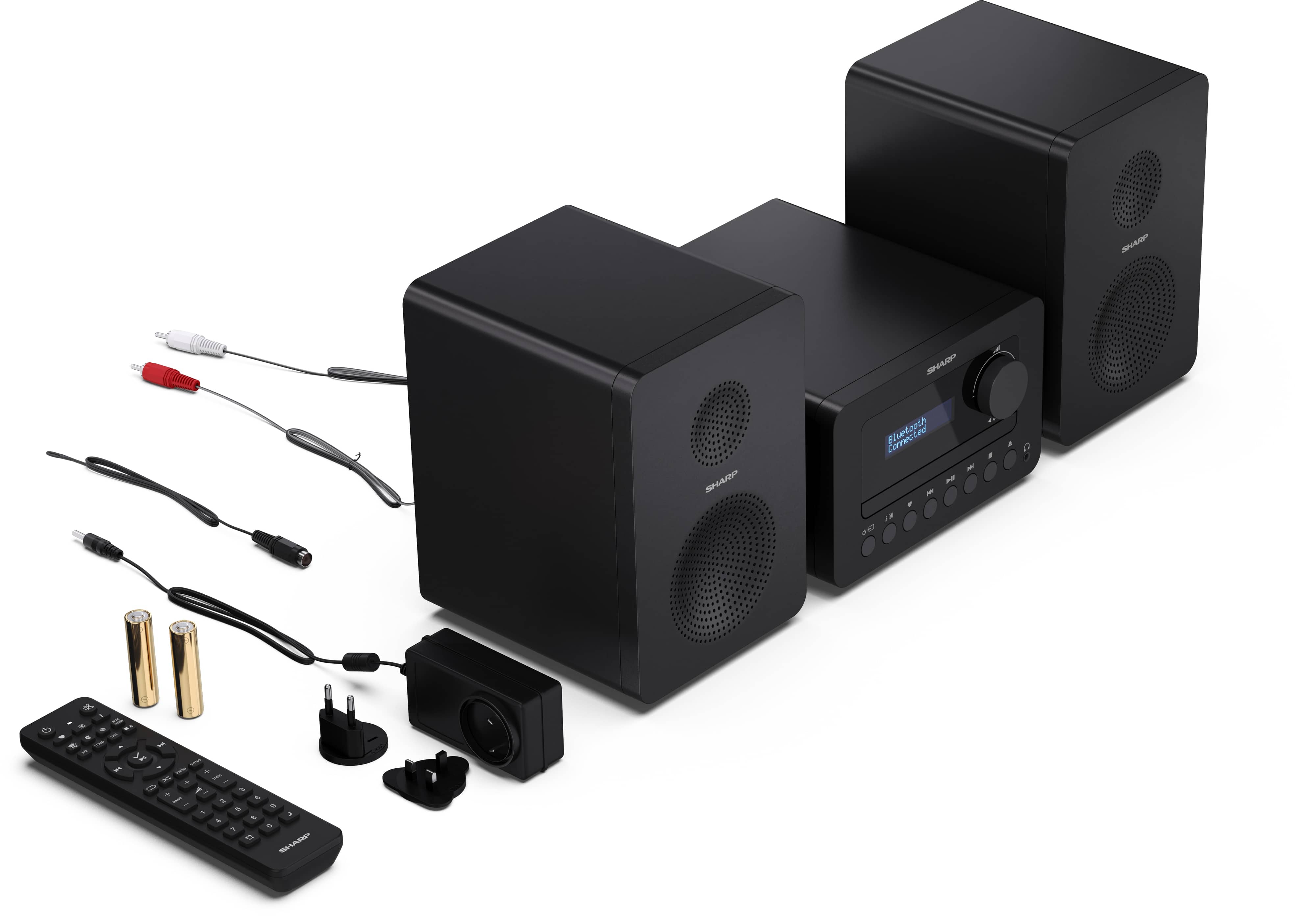 SHARP HiFi-Anlage XL-B520D, schwarz, DAB+, Bluetooth, MP3, CD-Laufwerk