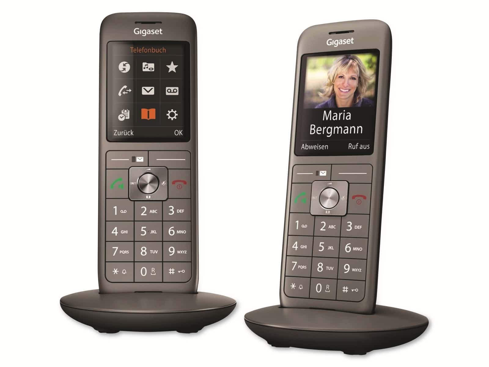 Gigaset Telefon CL660HX Duo, 2 Mobilteile, anthrazit