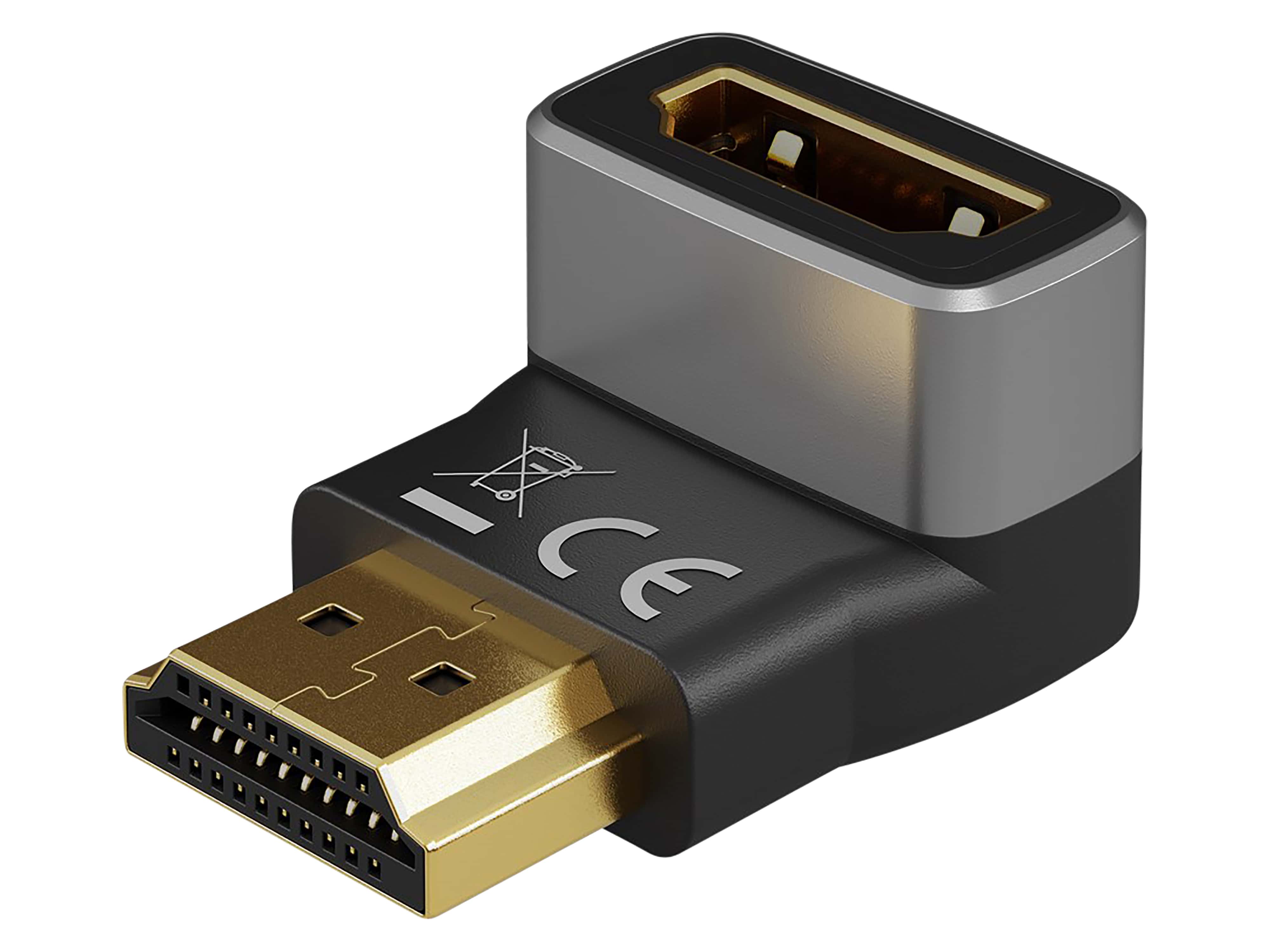 GOOBAY HDMI-Adapter 72011 270° vertikal 8k 60Hz vergoldet