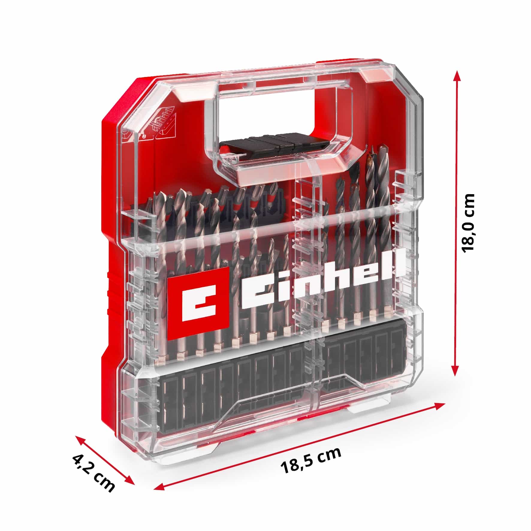 EINHELL Bit- & Bohrer-Set, 109053, L-Case, 40-teilig